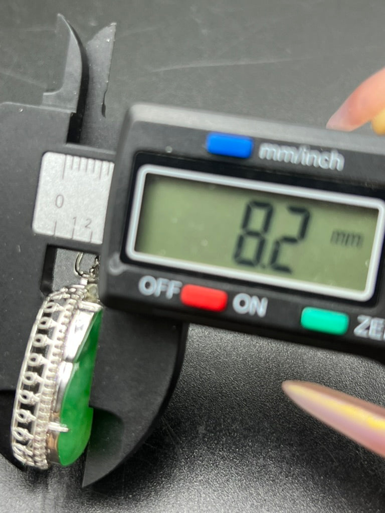 緬甸天然翡翠葉子吊墜