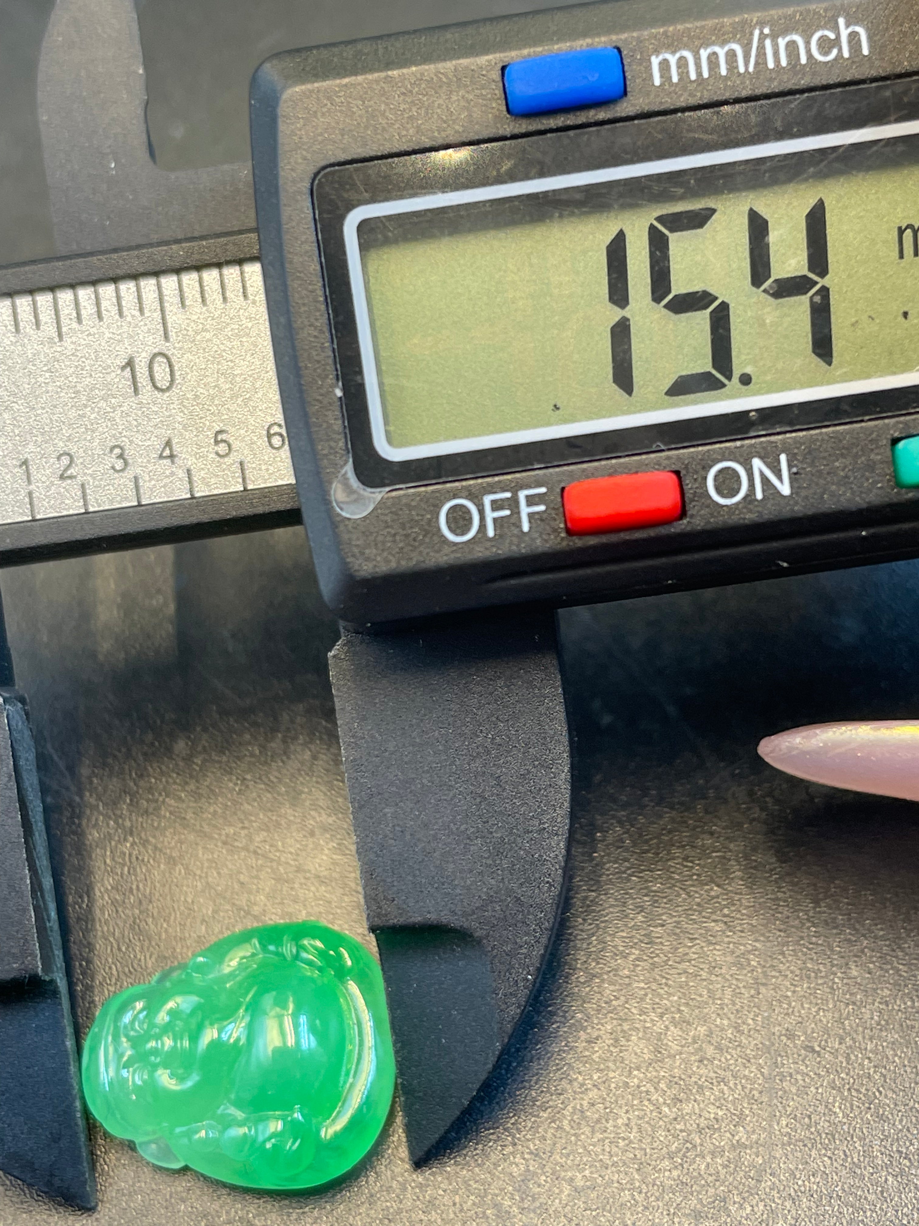 緬甸天然翡翠彌勒裸石可做鑲嵌首飾