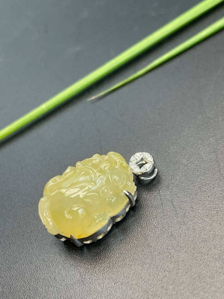 天然緬甸翡翠貔貅吊墜