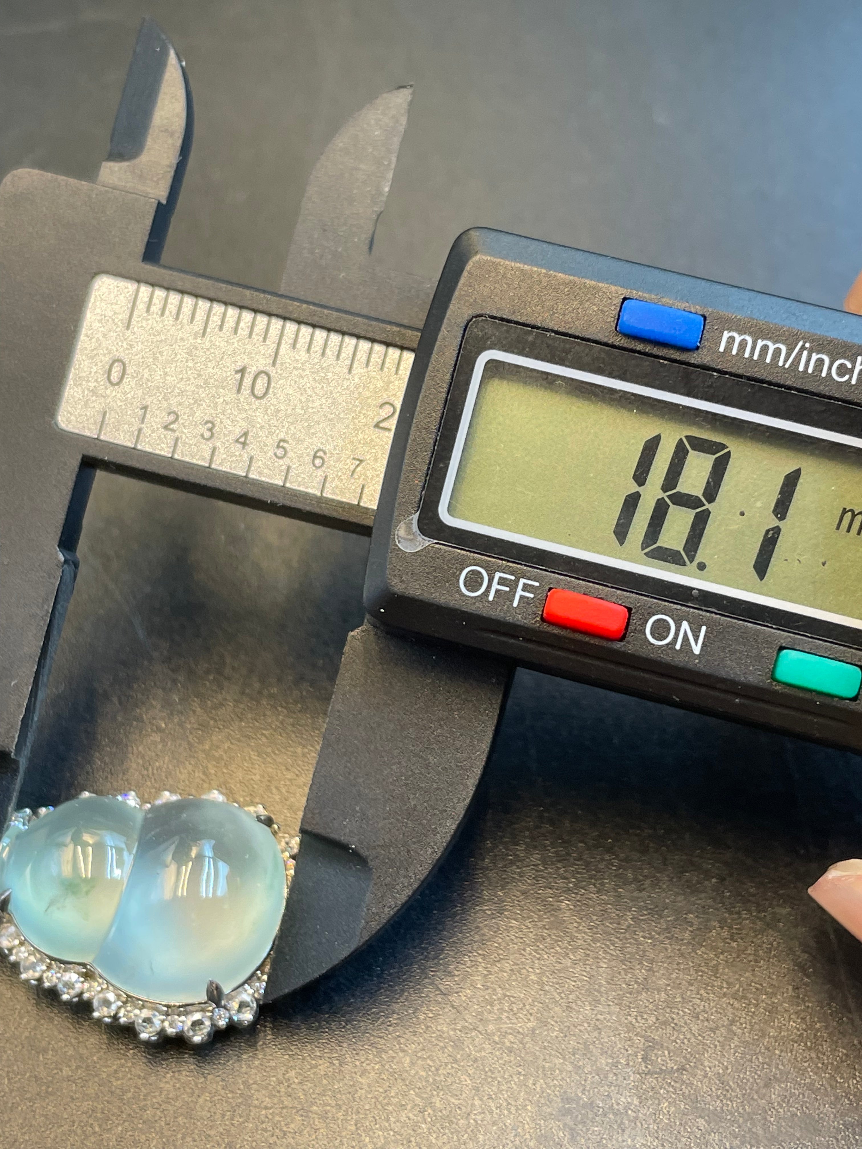 緬甸天然翡翠冰種葫蘆/福祿吊墜