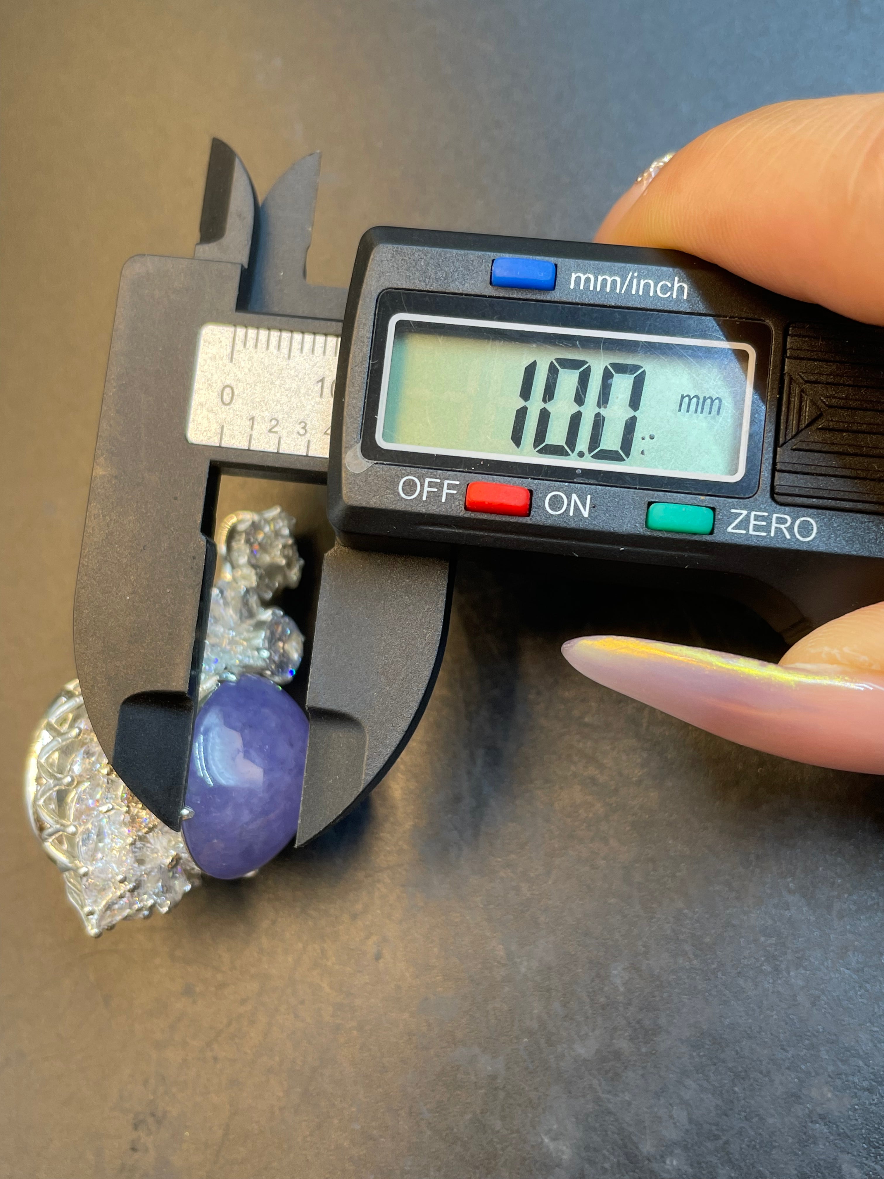 紫羅蘭翡翠吊墜戒指首飾