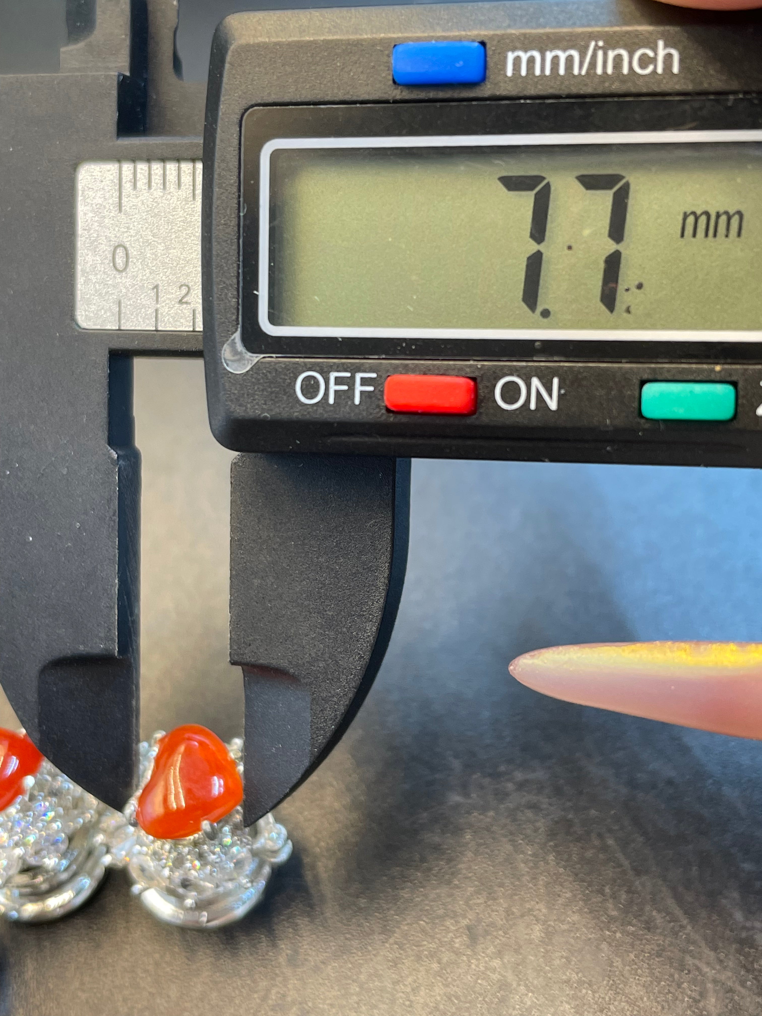 緬甸天然翡翠紅翡心形蛋面吊墜項鍊