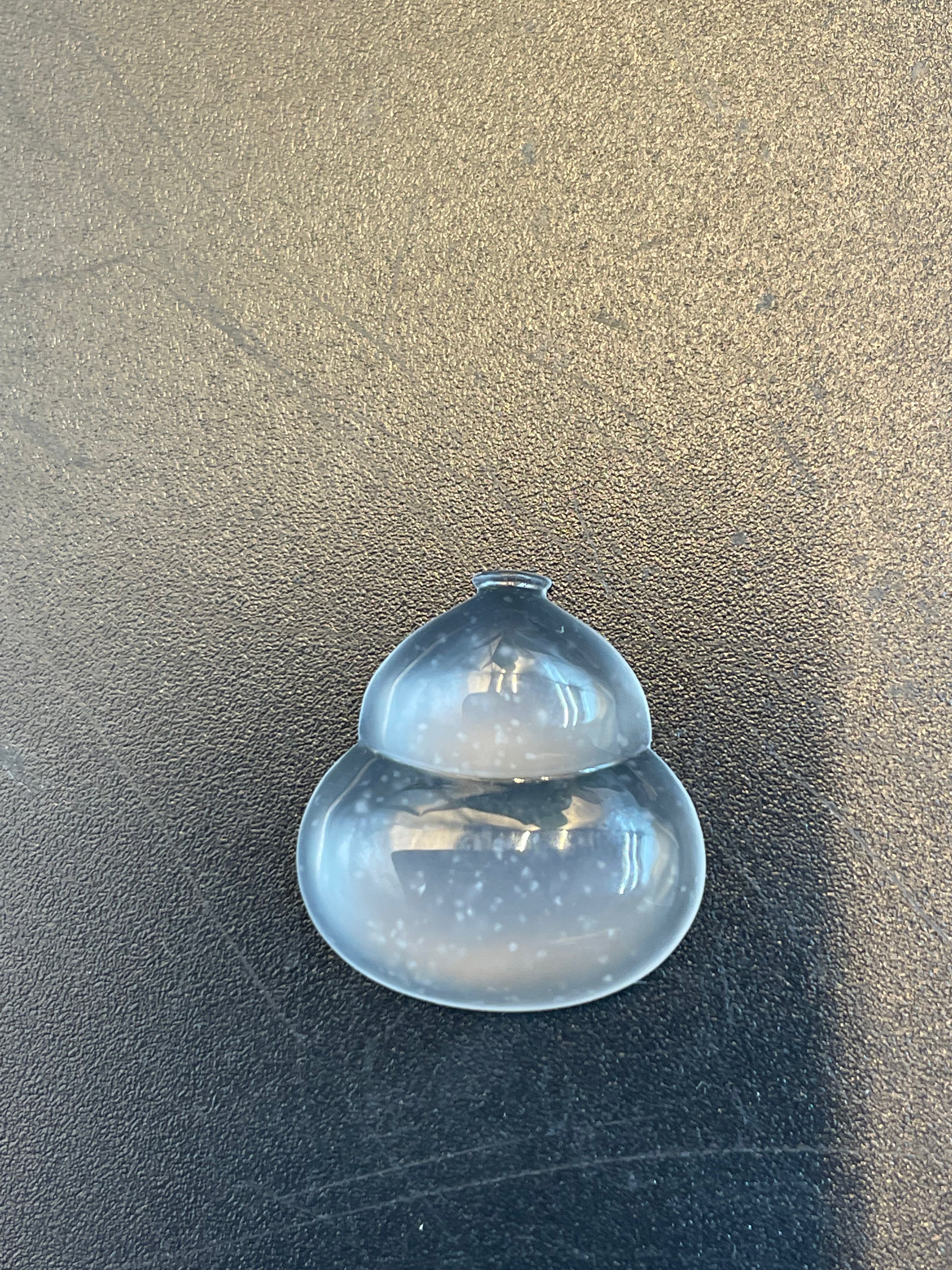 緬甸天然翡翠冰種飄雪花福祿裸石蛋面可做戒指鑲嵌