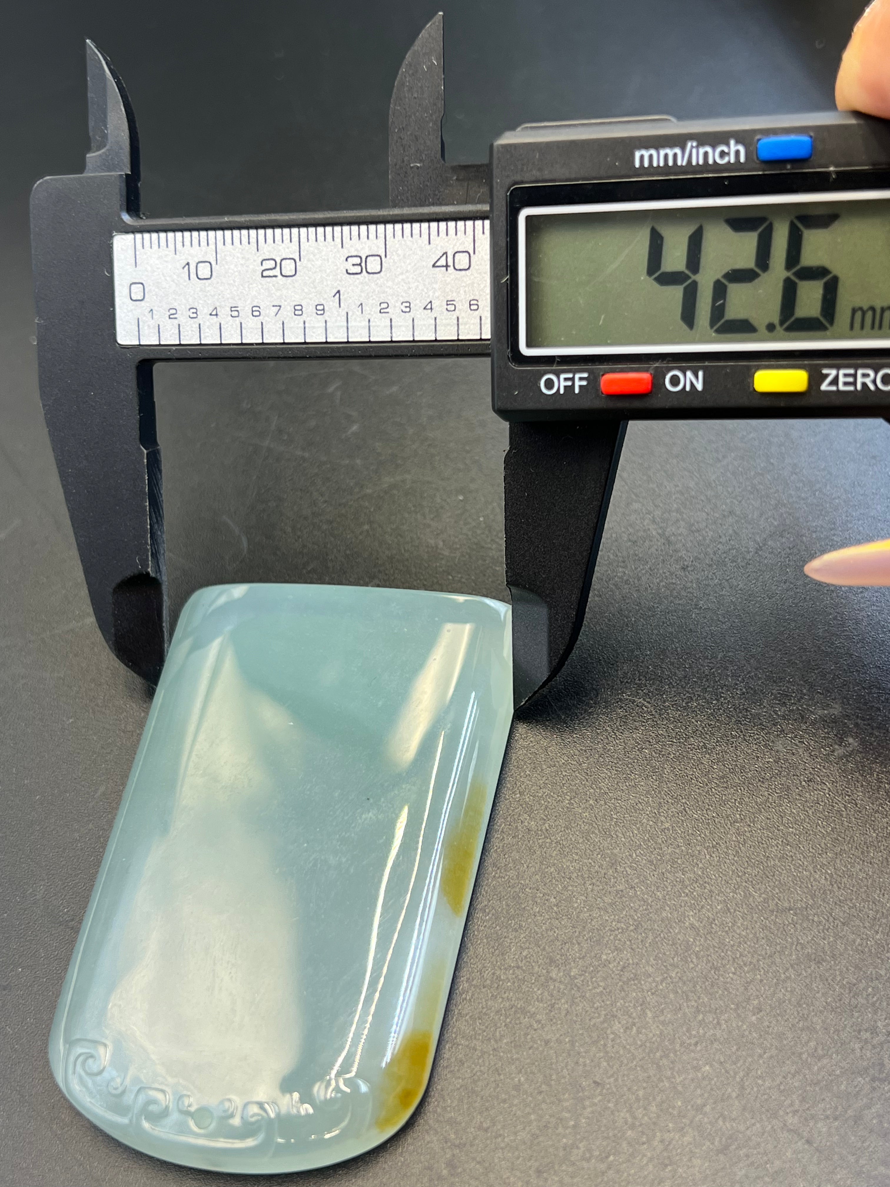 緬甸天然翡翠無事牌吊墜