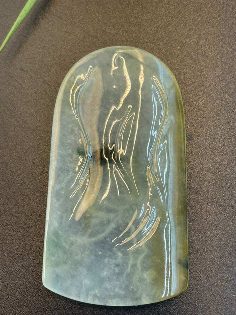 緬甸天然翡翠蝶戀花吊墜