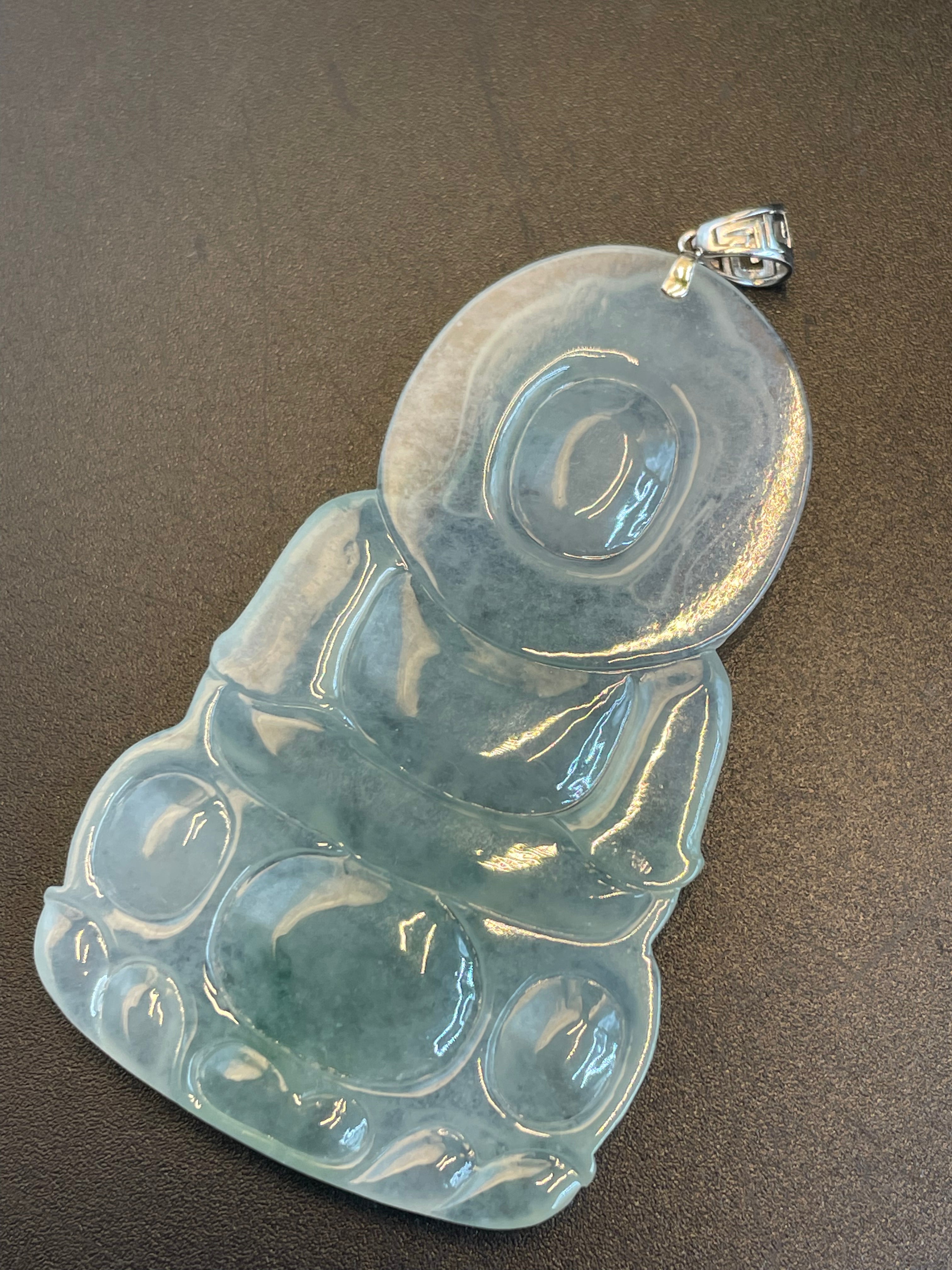 緬甸天然翡翠觀音吊墜