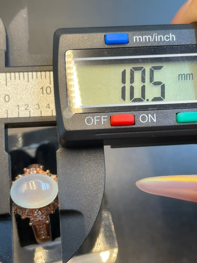 緬甸天然翡翠冰種蛋面戒指