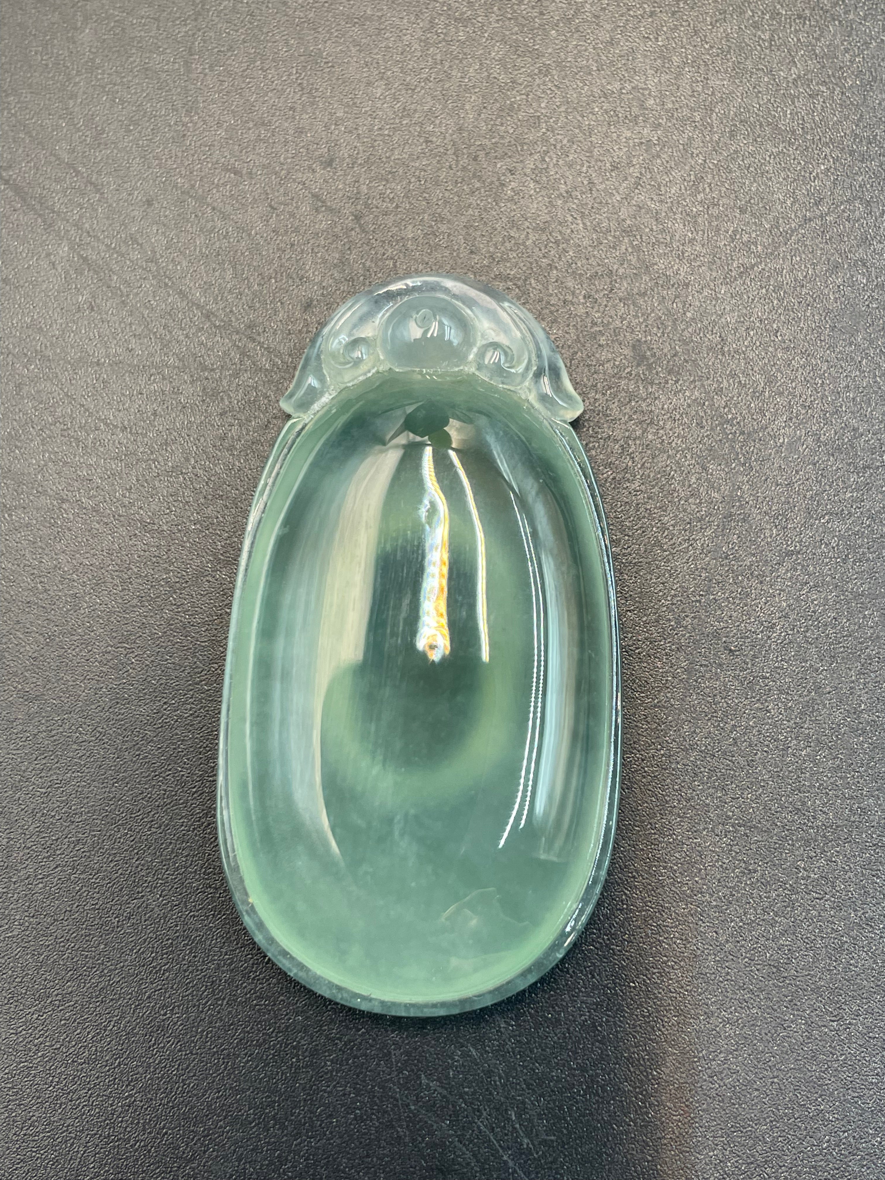 緬甸天然翡翠如意福瓜吊墜