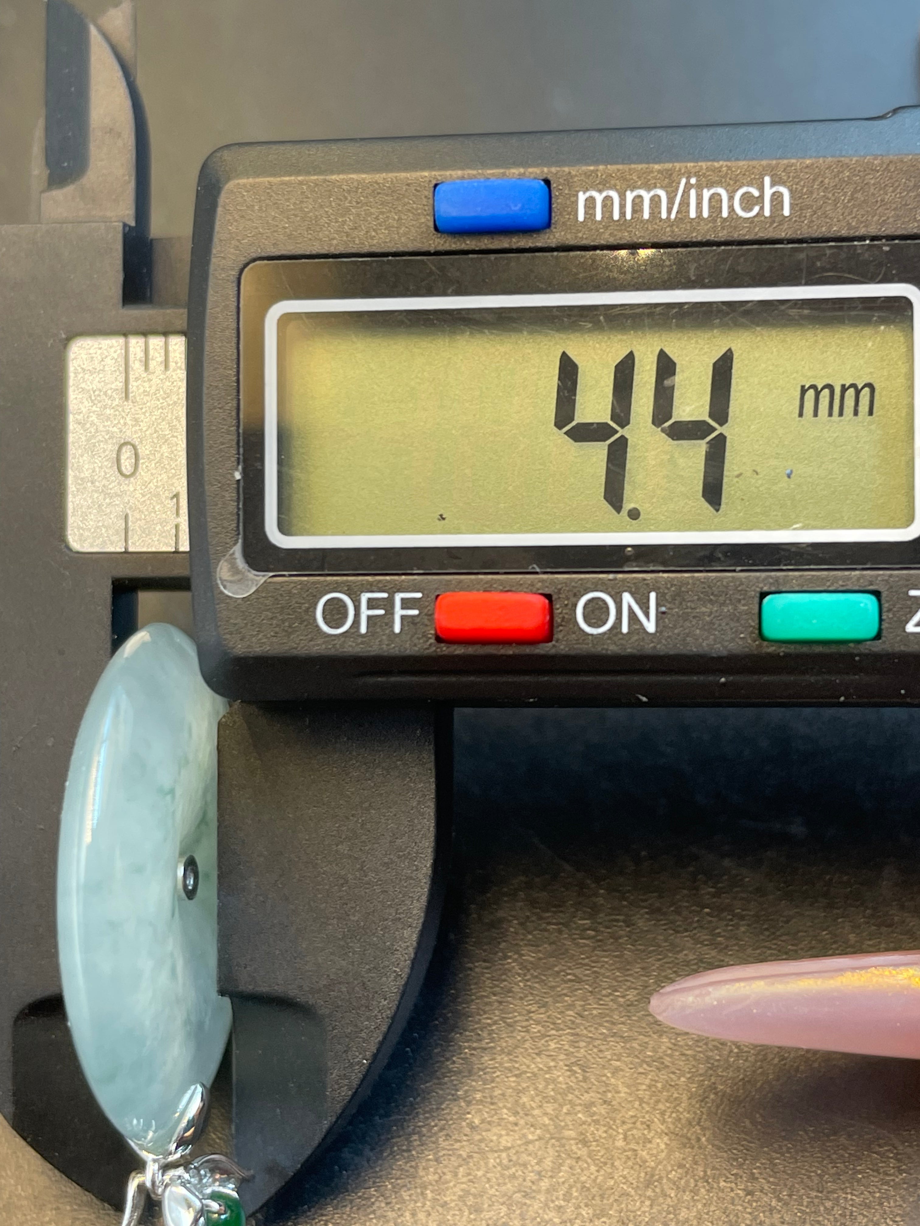 緬甸天然翡翠冰種平安扣吊墜