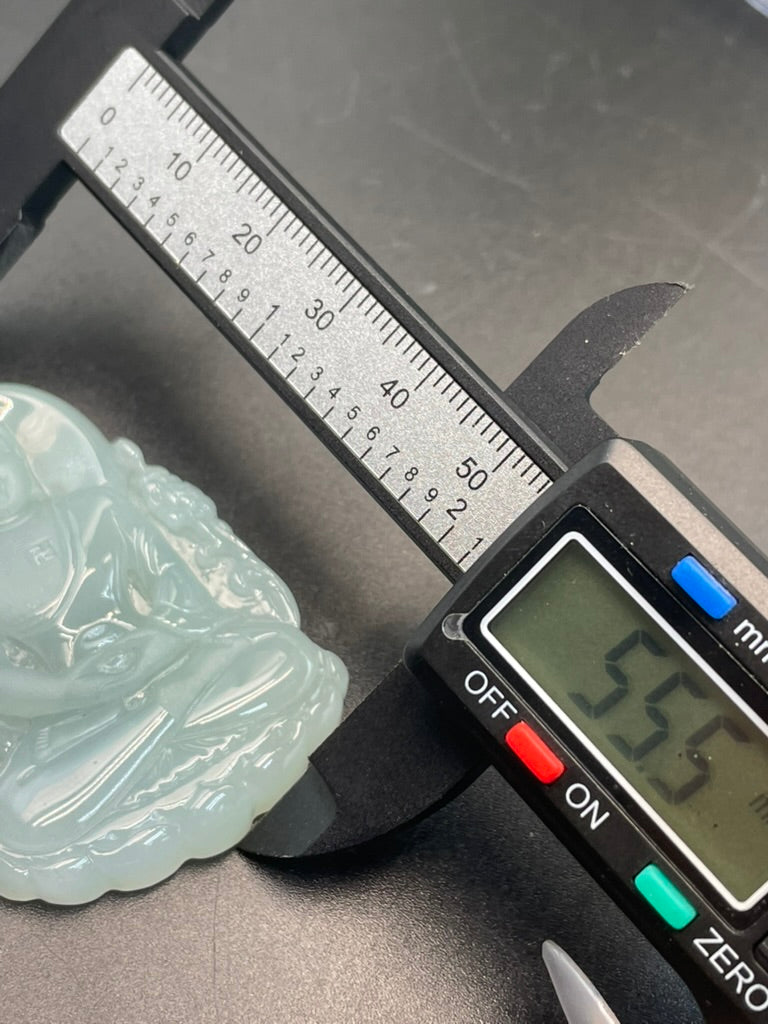緬甸天然翡翠大日如來佛祖吊墜