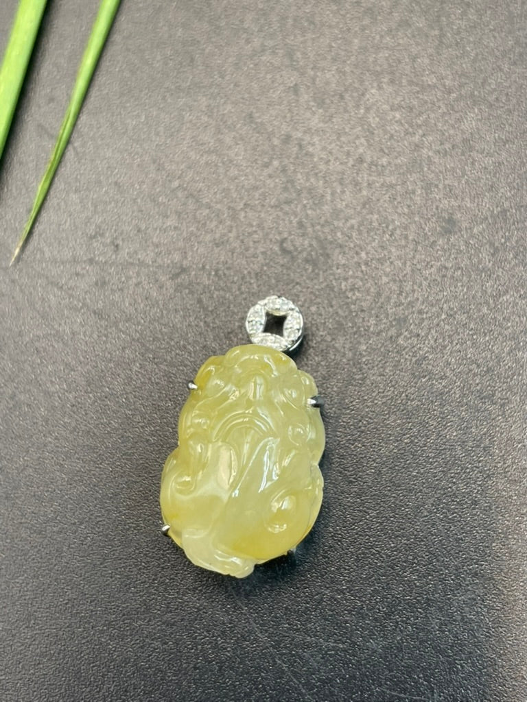 天然緬甸翡翠貔貅吊墜