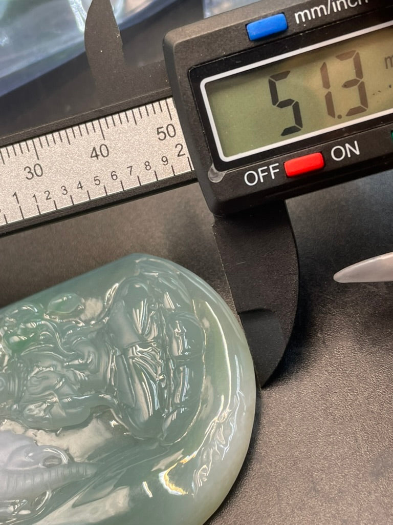 緬甸天然翡翠普賢菩薩吊墜