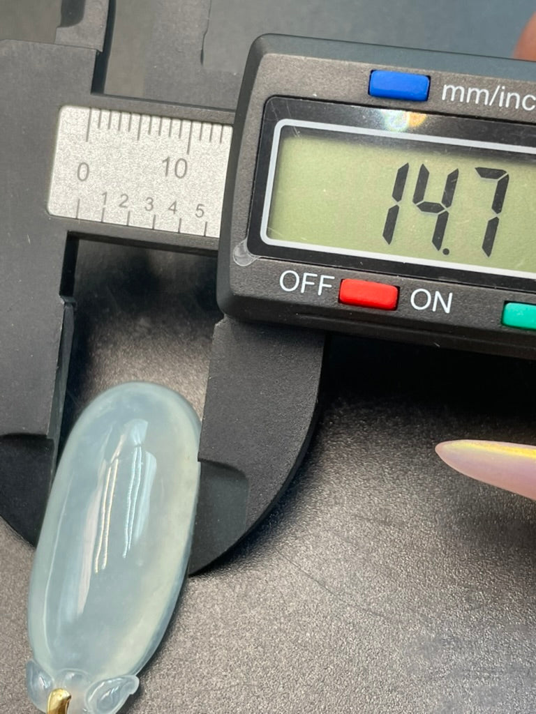 天然緬甸翡翠冰種福瓜吊墜