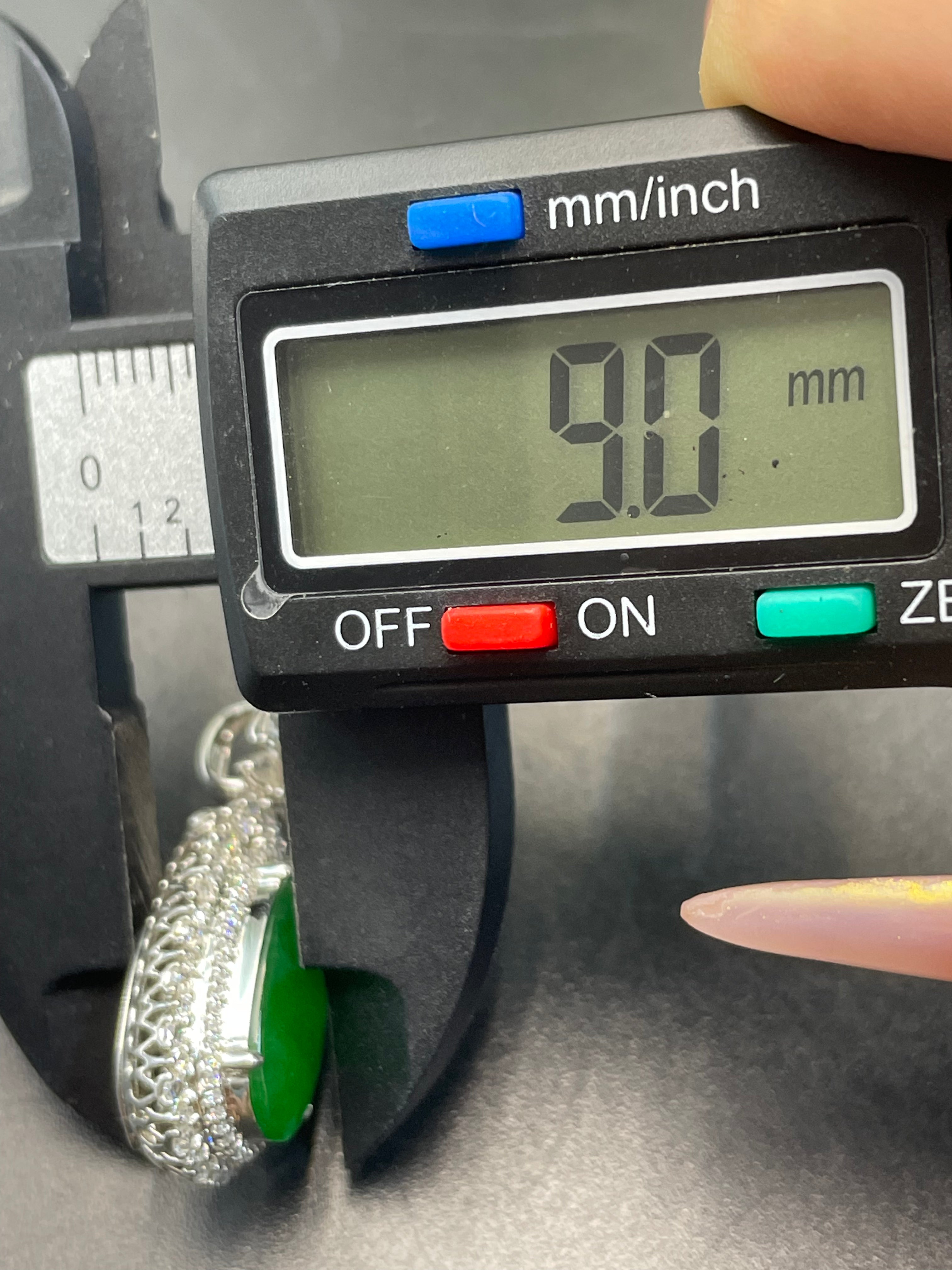 緬甸天然翡翠陽綠福豆/三元及第吊墜