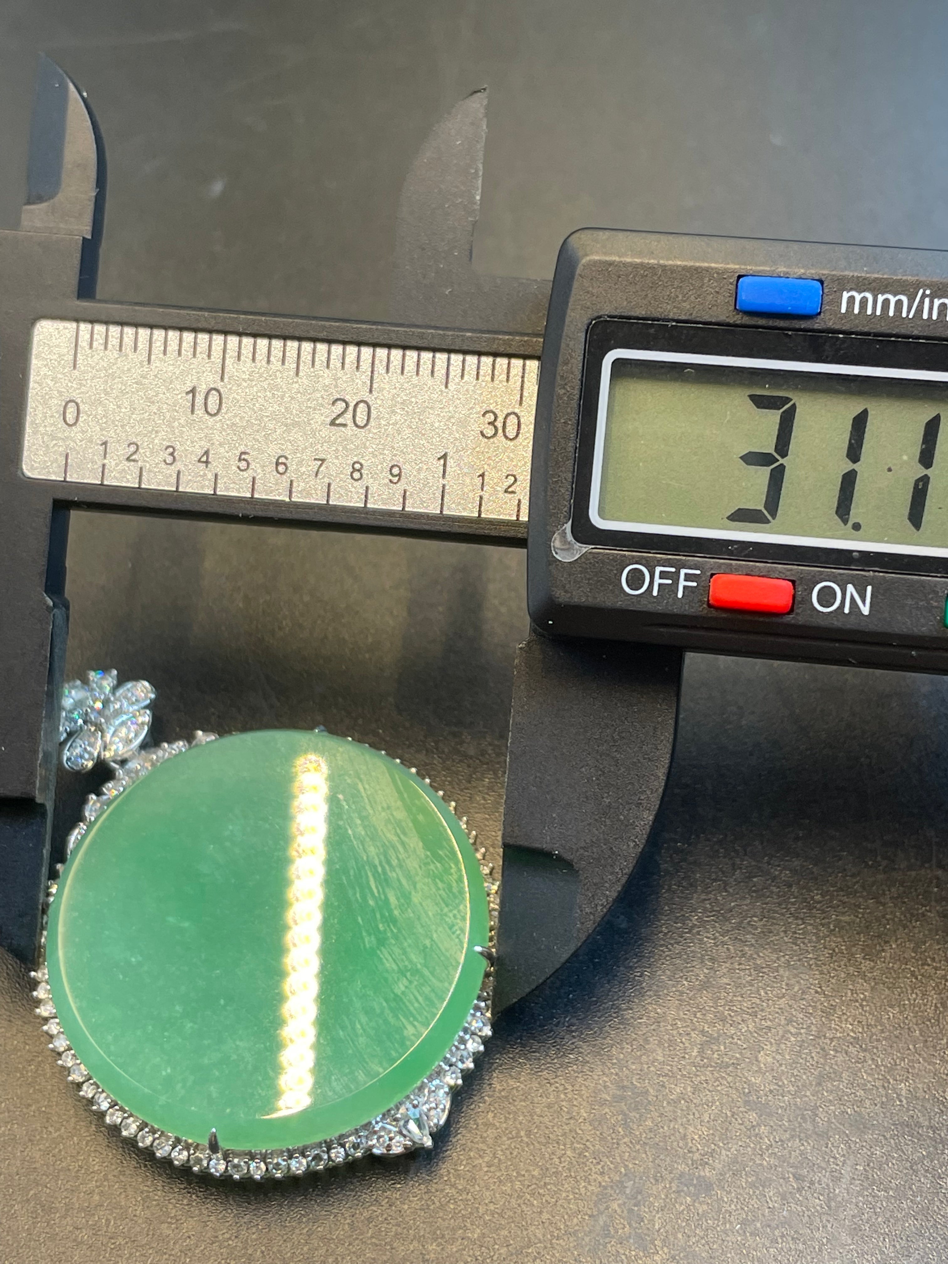 緬甸天然翡翠無事圓牌吊墜