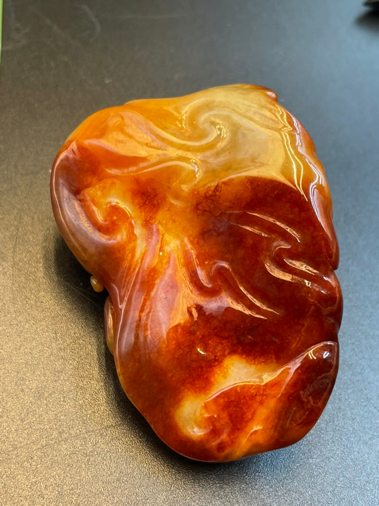 天然緬甸翡翠象神吊墜