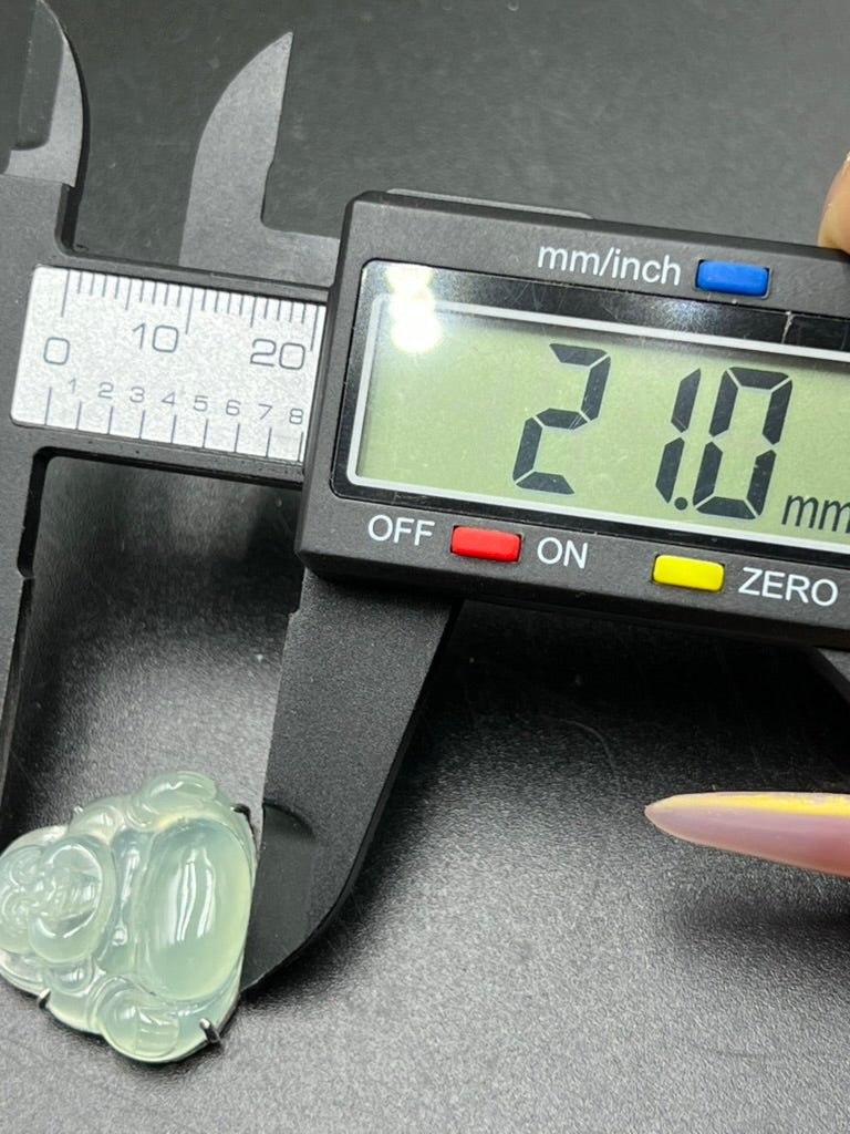 緬甸天然翡翠冰種彌勒佛公吊墜