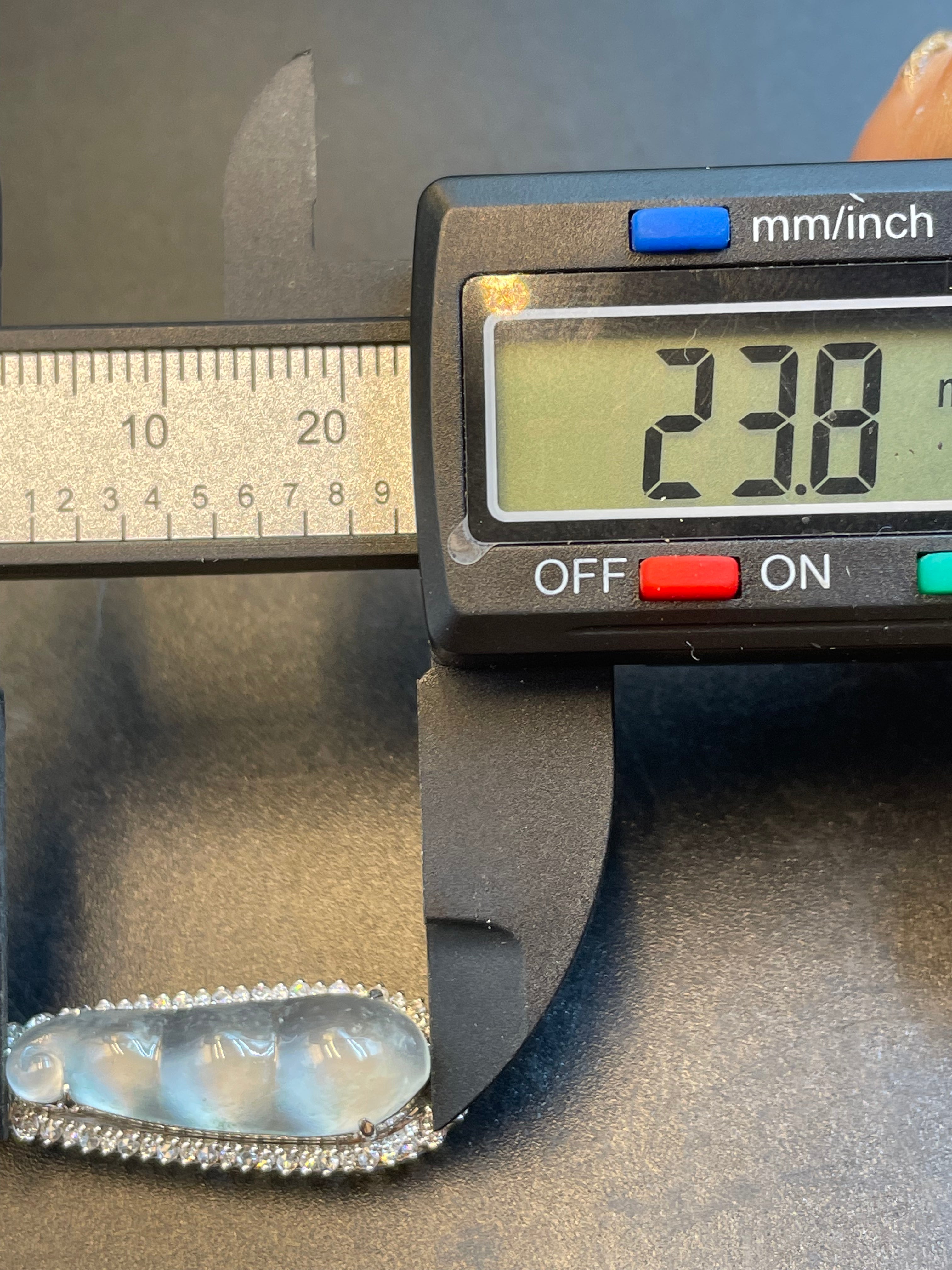 緬甸天然翡翠冰種福豆/三元及第吊墜