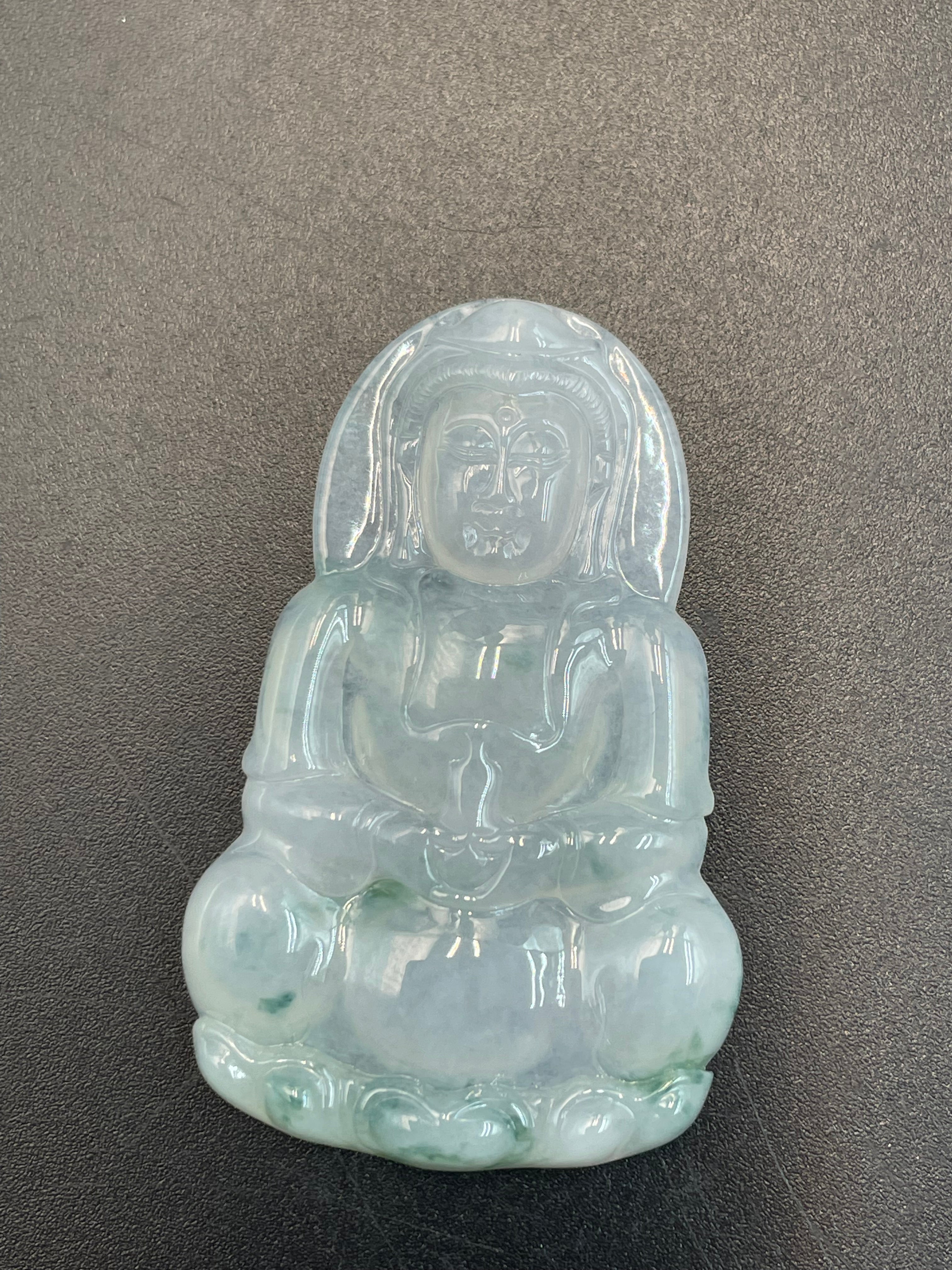 緬甸天然翡翠觀音吊墜