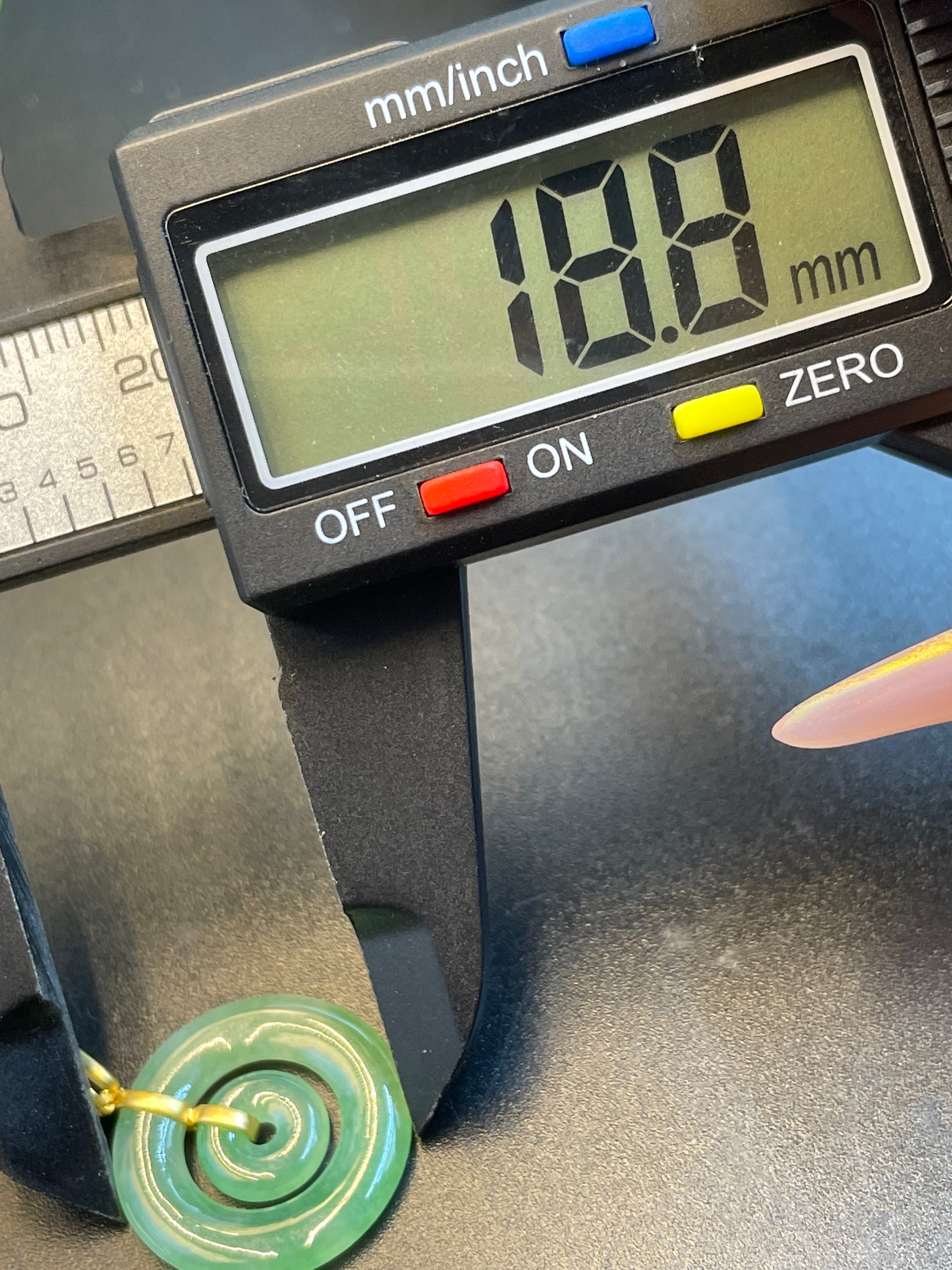 緬甸天然翡翠子母平安扣吊墜