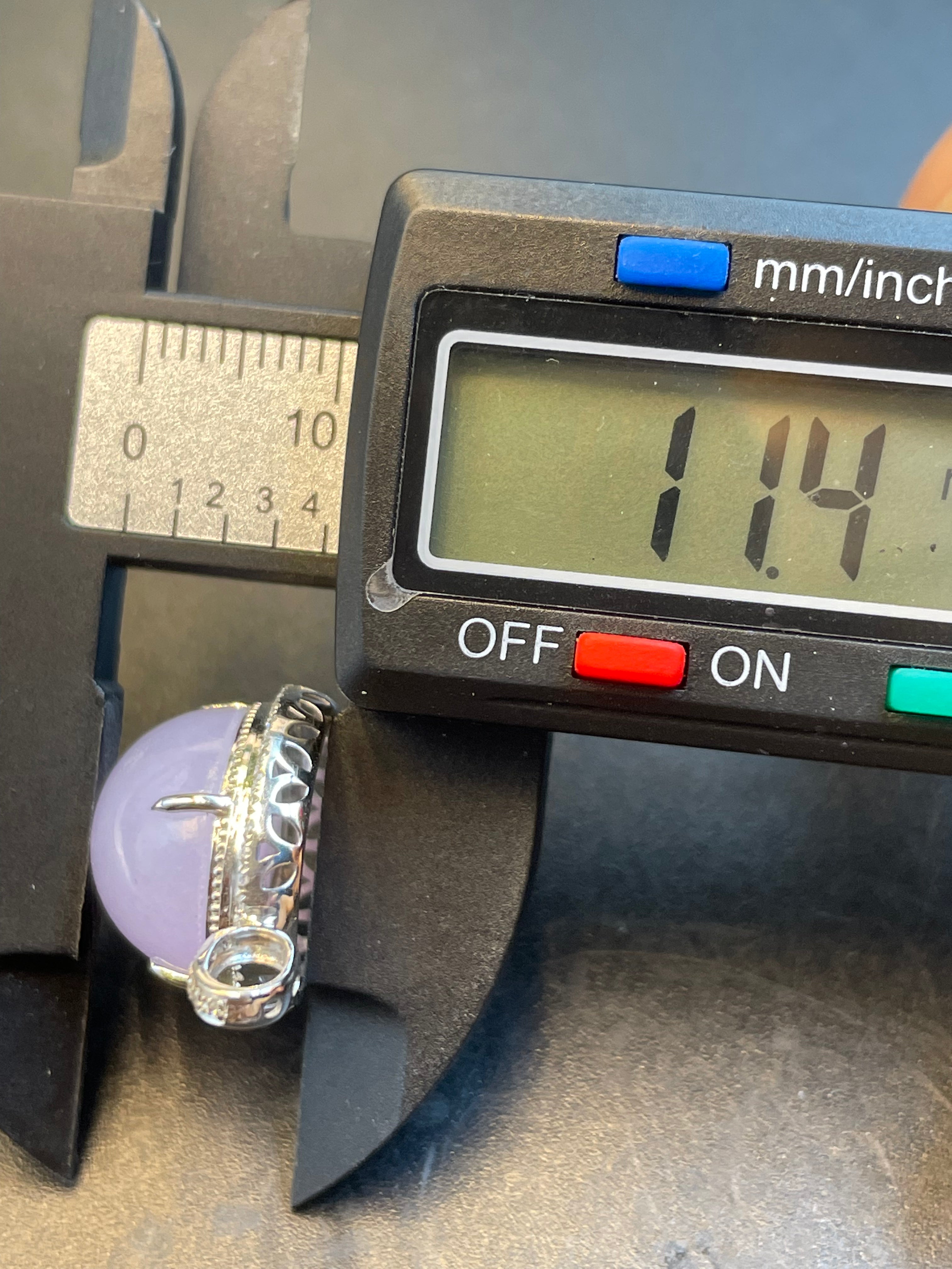 緬甸天然翡翠紫羅蘭蛋面吊墜