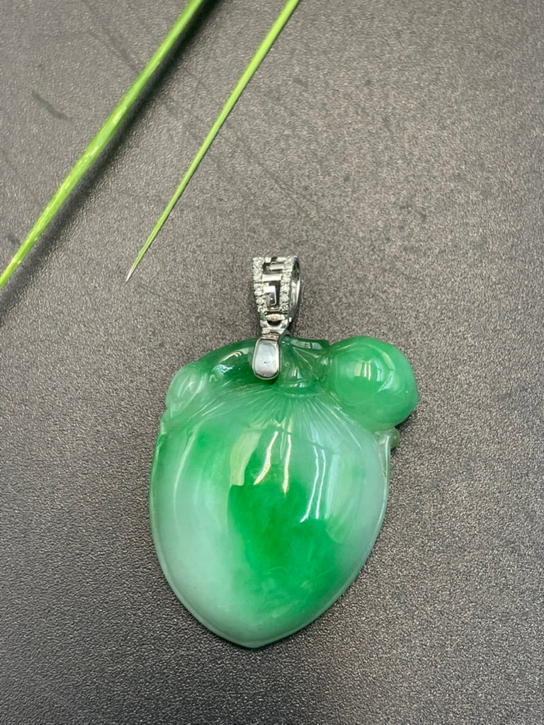 天然緬甸翡翠福瓜吊墜