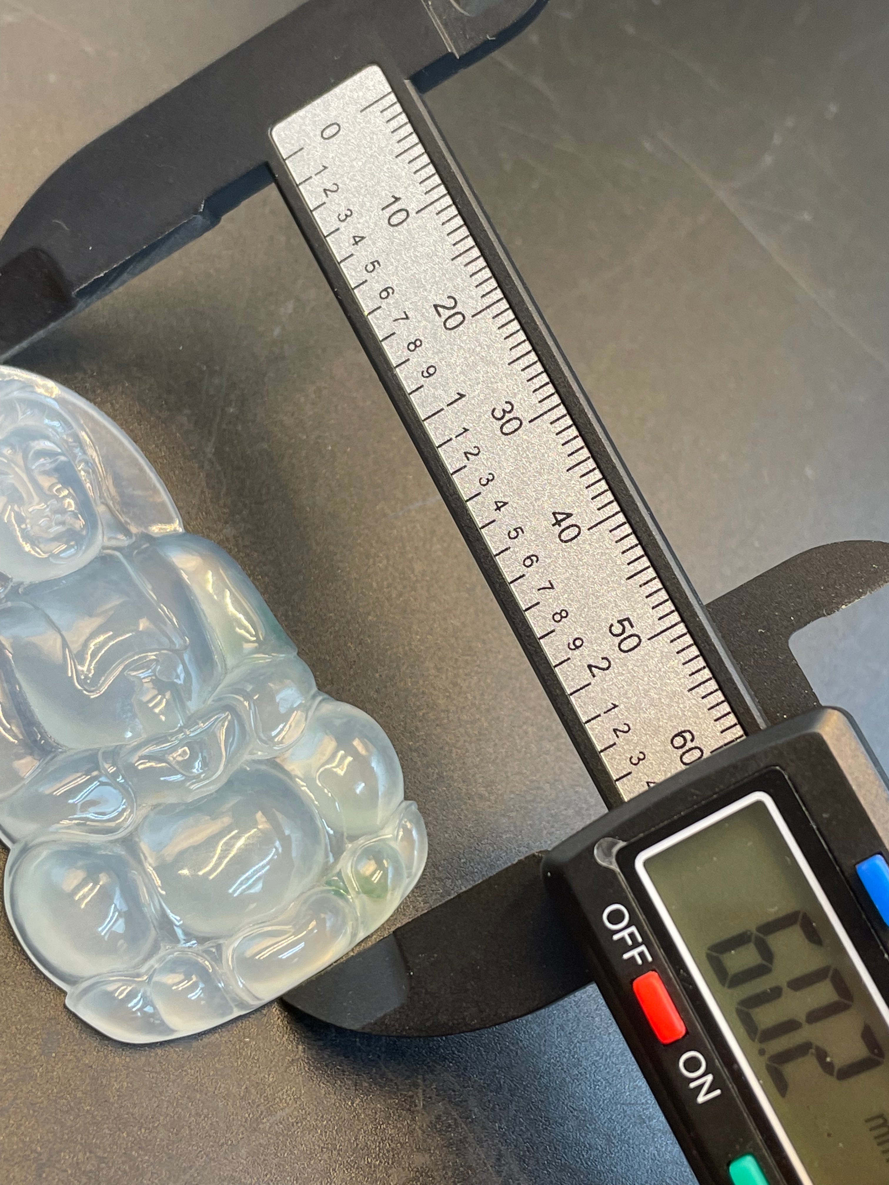 緬甸天然翡翠冰種觀音吊墜