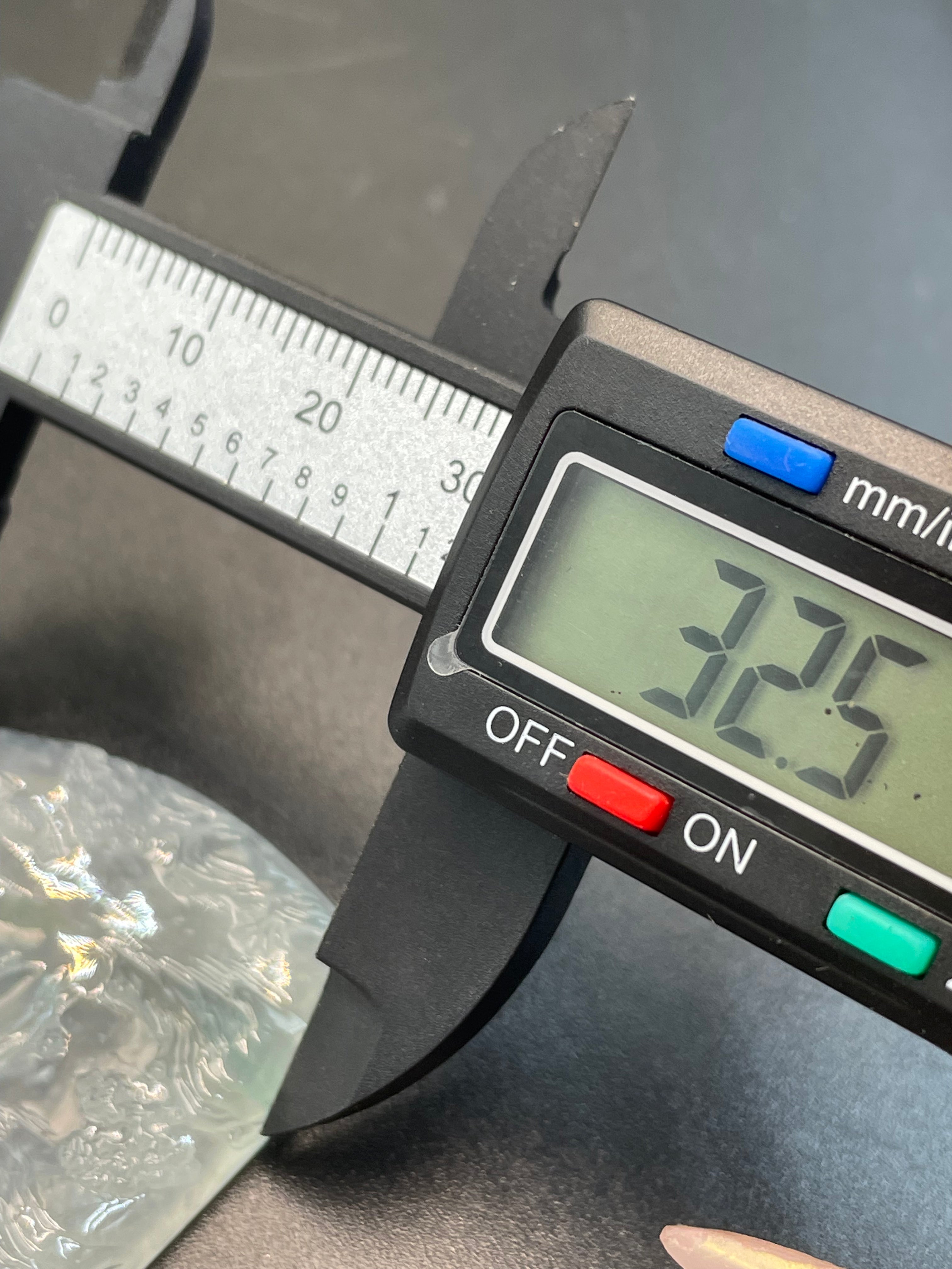 緬甸天然翡翠高冰雪花棉山水意境吊墜