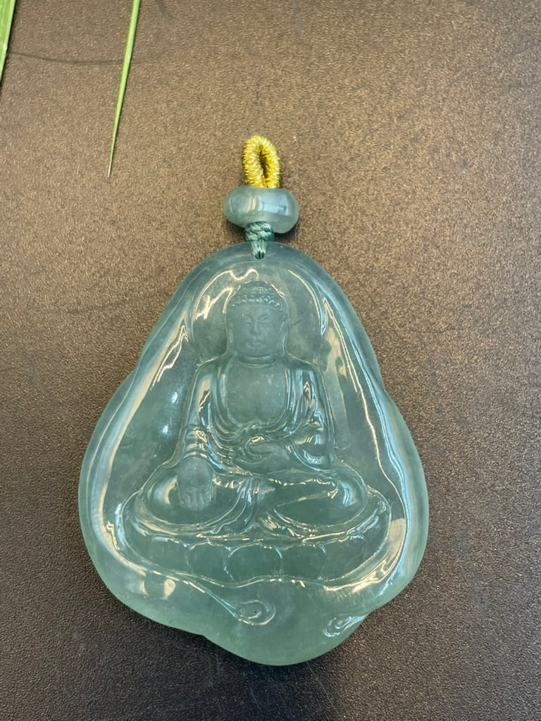 天然緬甸翡翠地藏菩薩吊墜