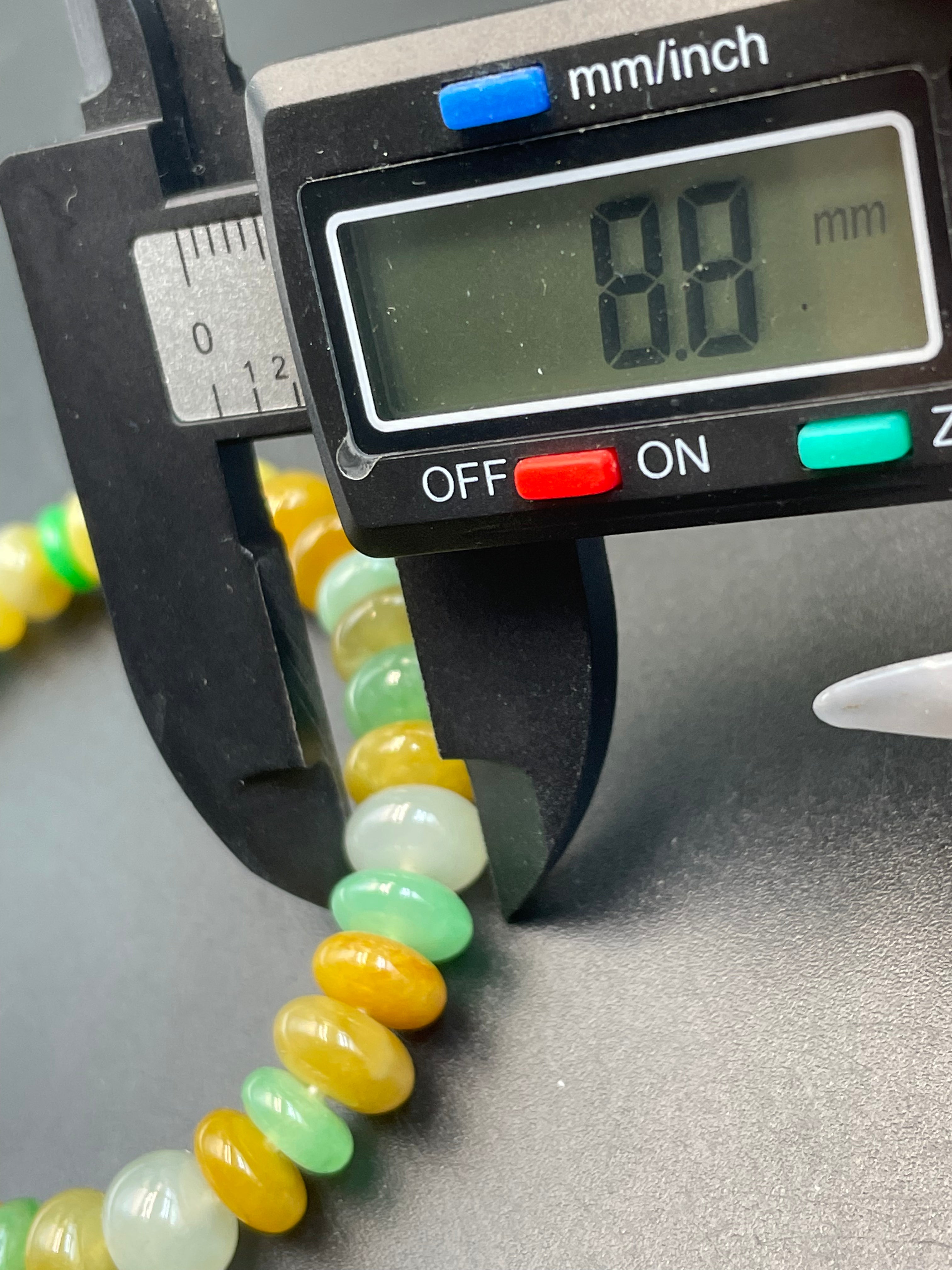 緬甸天然翡翠鼓珠多彩手串多宝手链