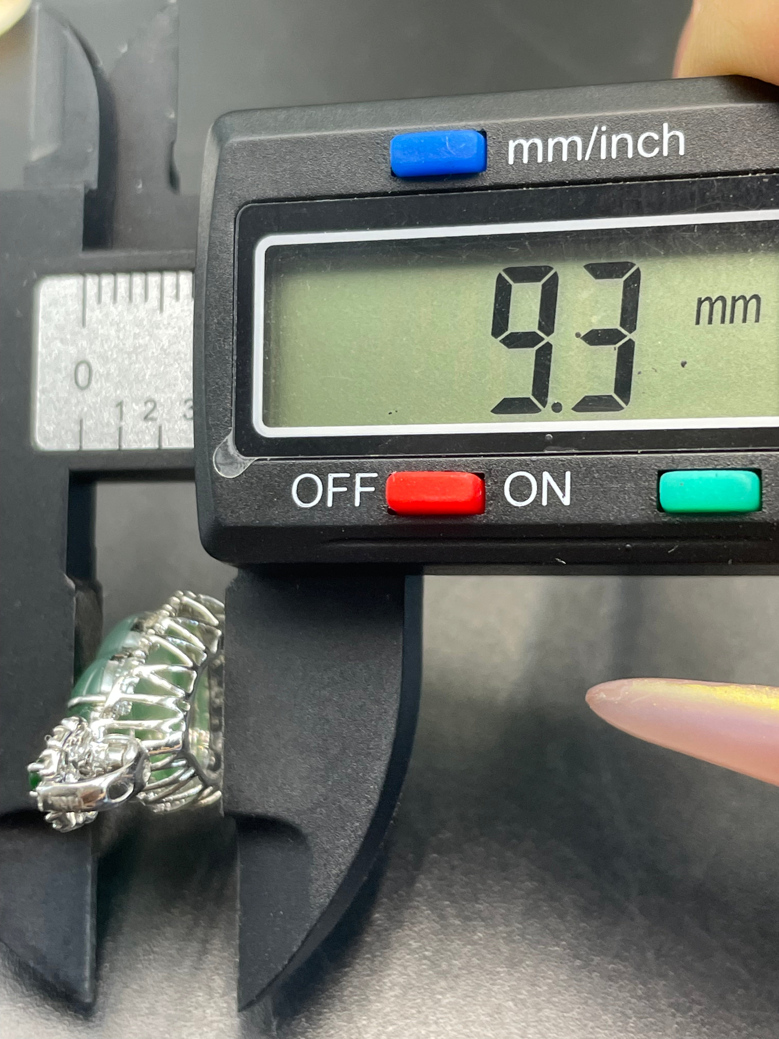 緬甸天然翡翠冰晴飄綠花福祿吊墜