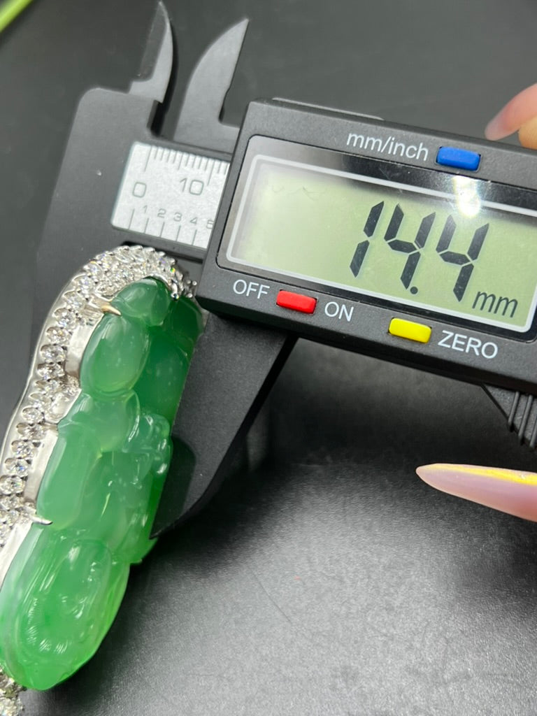 緬甸天然翡翠觀音吊墜