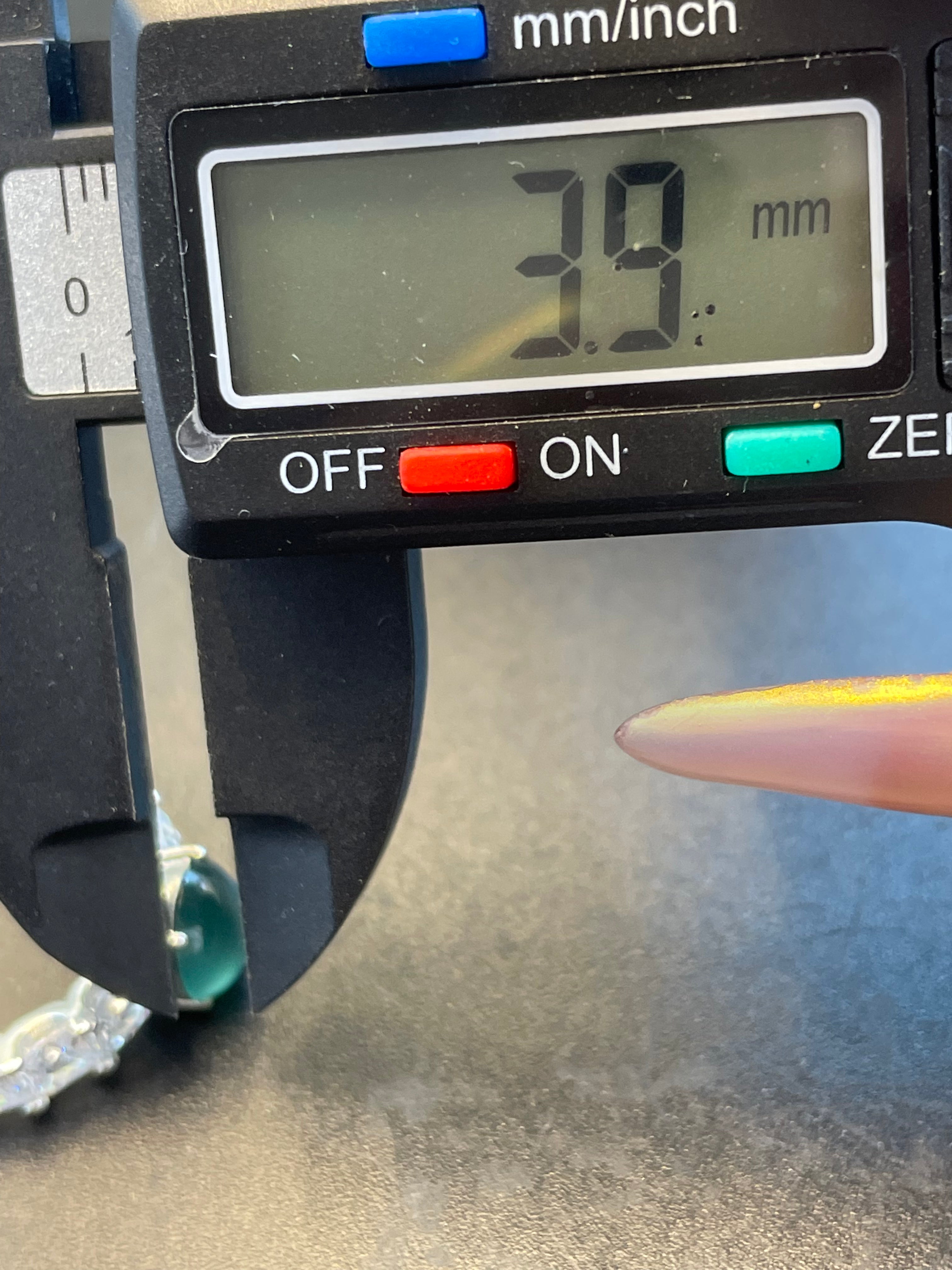 緬甸天然翡翠藍水蛋面戒指