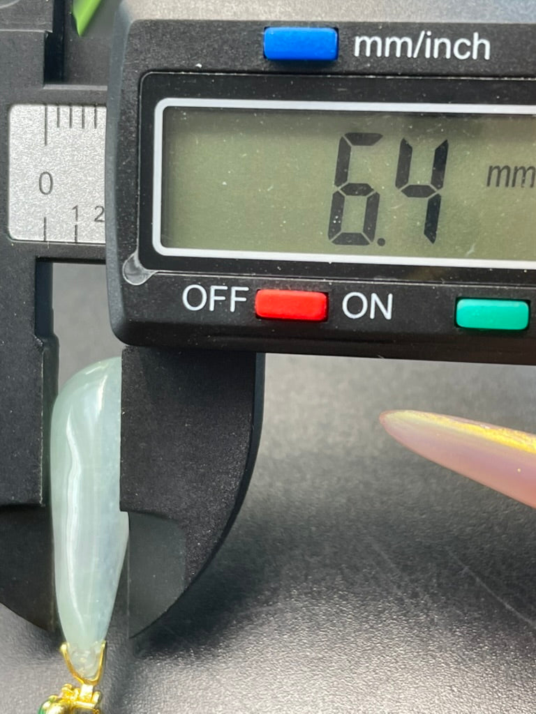 天然緬甸翡翠冰種福瓜吊墜