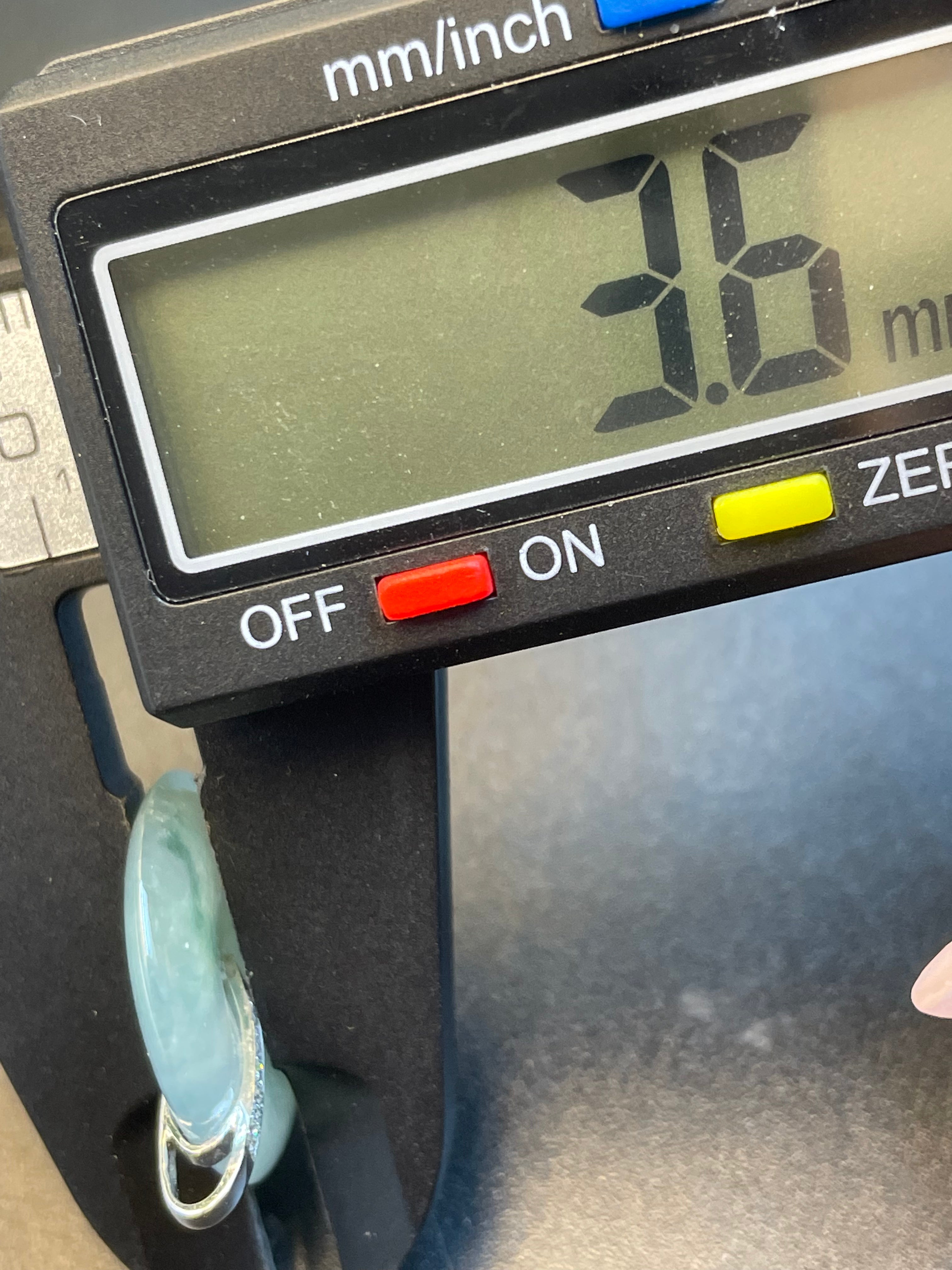 緬甸天然翡翠飄綠平安扣吊墜