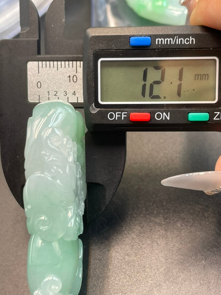 緬甸天然翡翠招財神獸吊墜