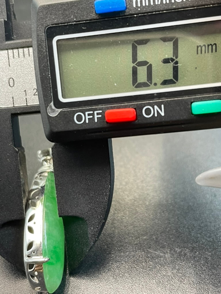 緬甸天然翡翠陽綠福瓜吊墜