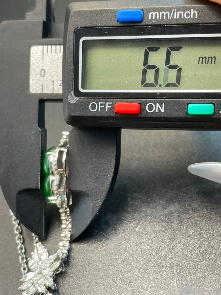 緬甸天然翡翠陽綠葫蘆/福祿吊墜耳環耳飾