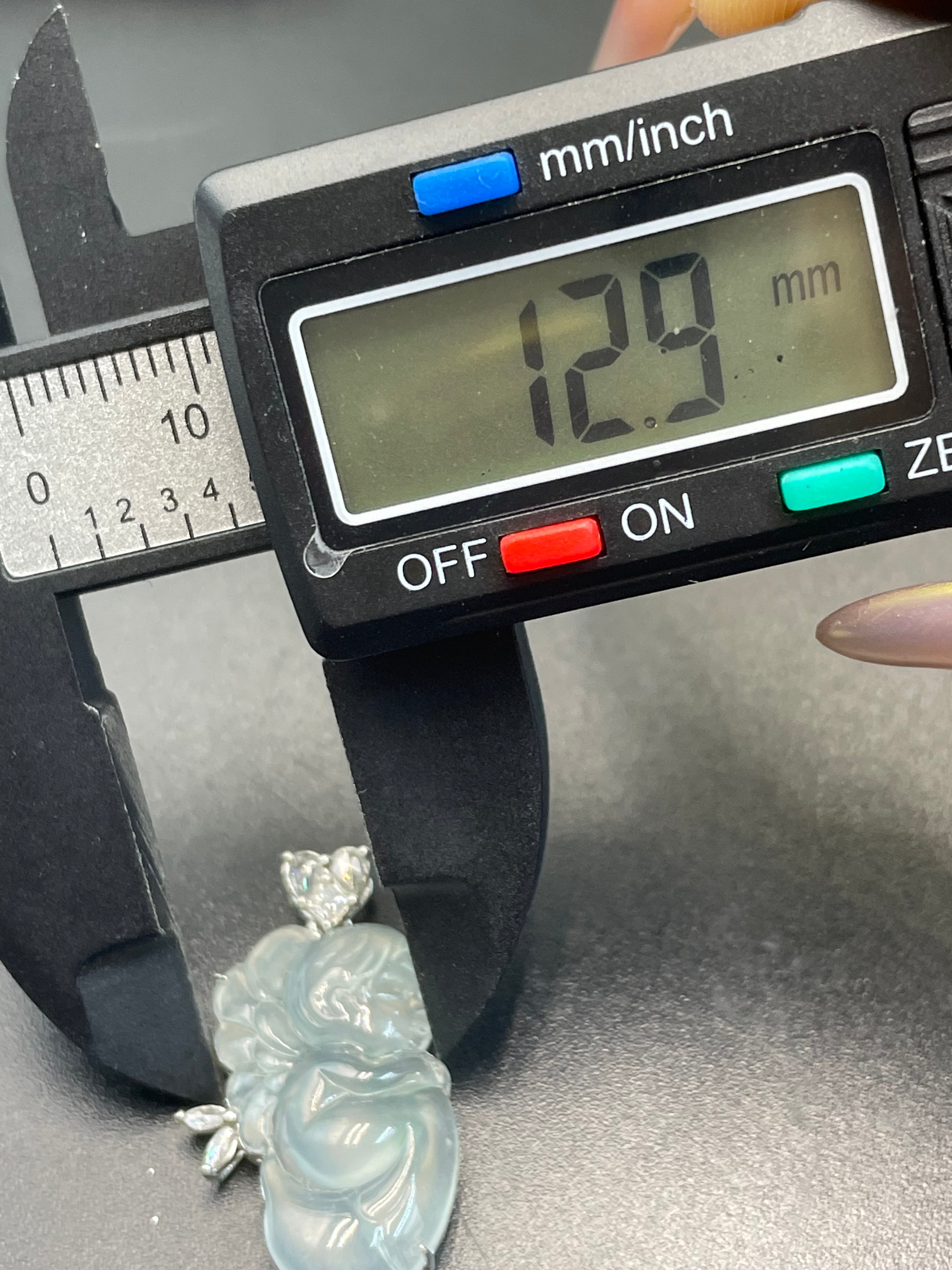 緬甸天然翡翠花仙子寶寶天使吊墜