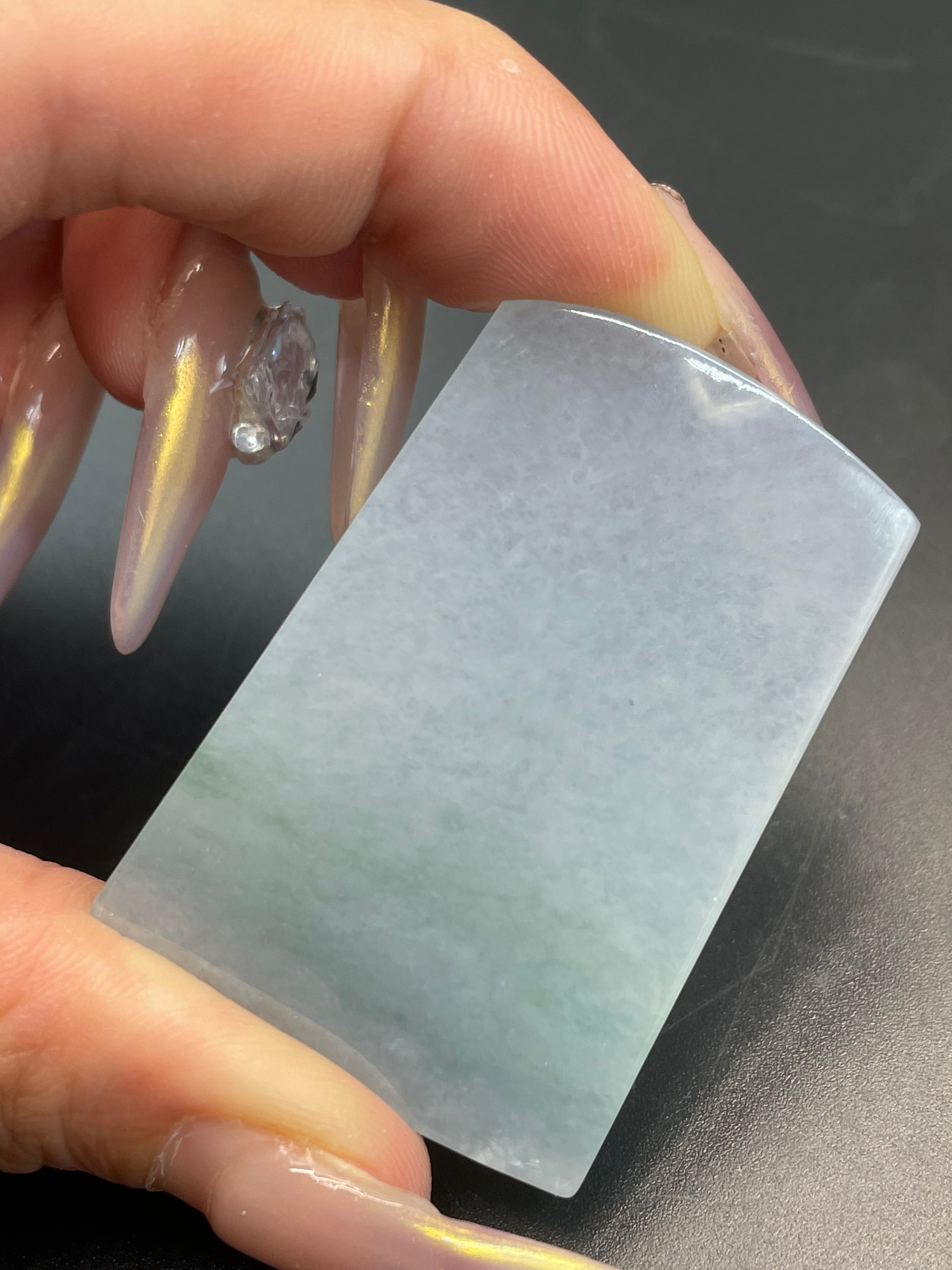 緬甸天然翡翠無事牌吊墜