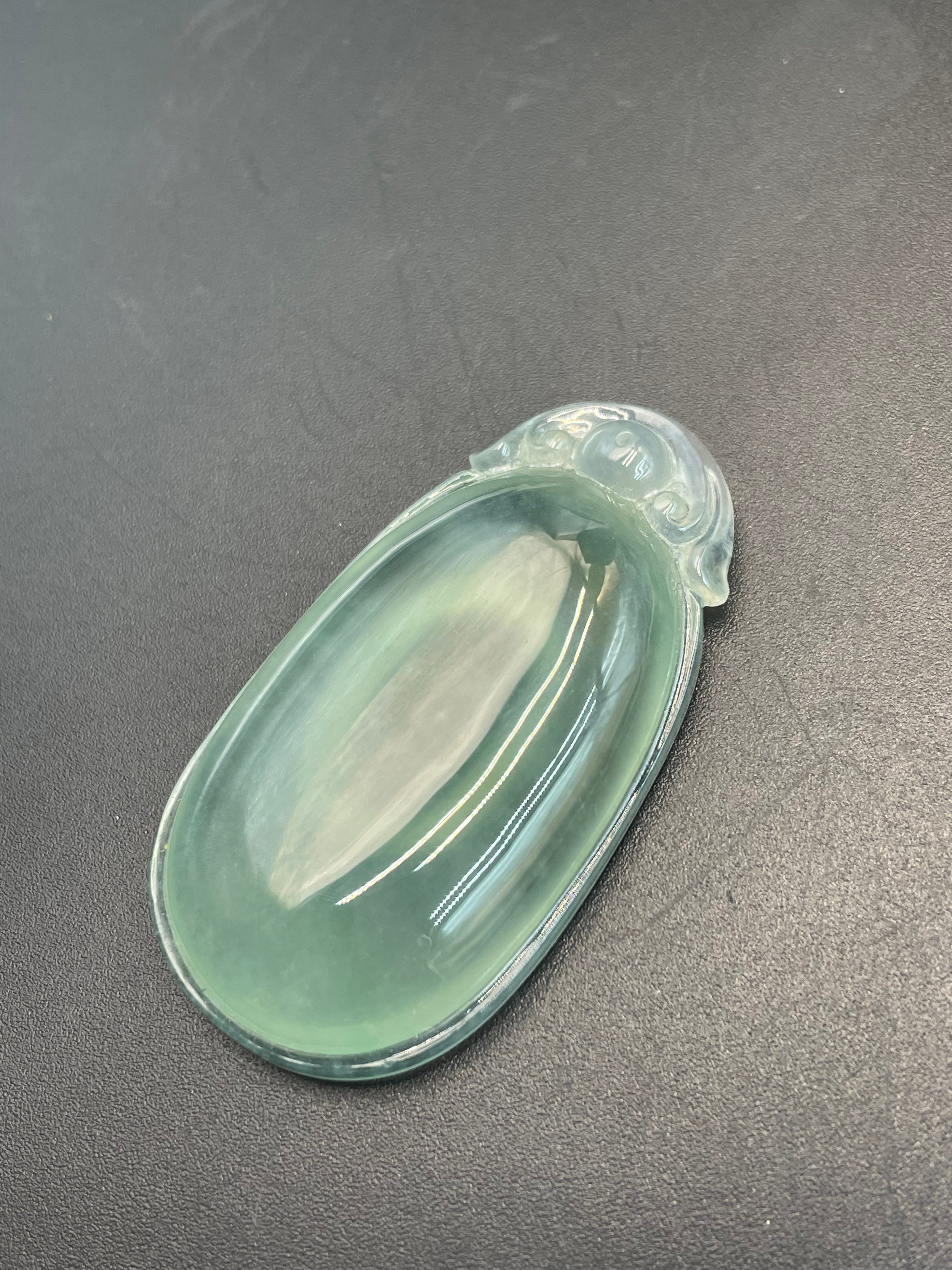 緬甸天然翡翠如意福瓜吊墜