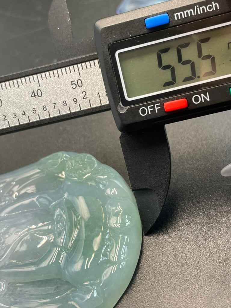 緬甸天然翡翠觀音吊墜