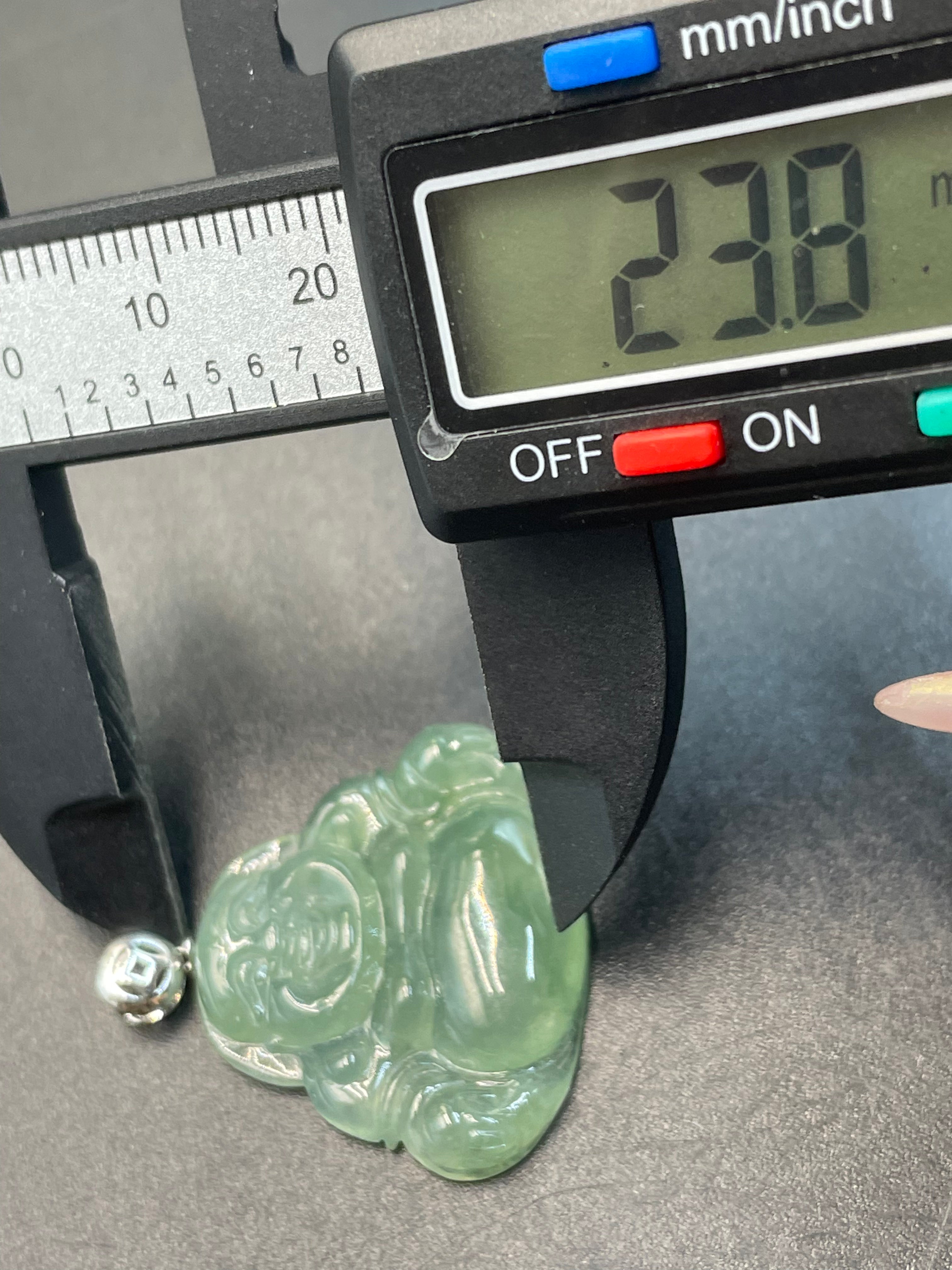 緬甸天然翡翠彌勒吊墜