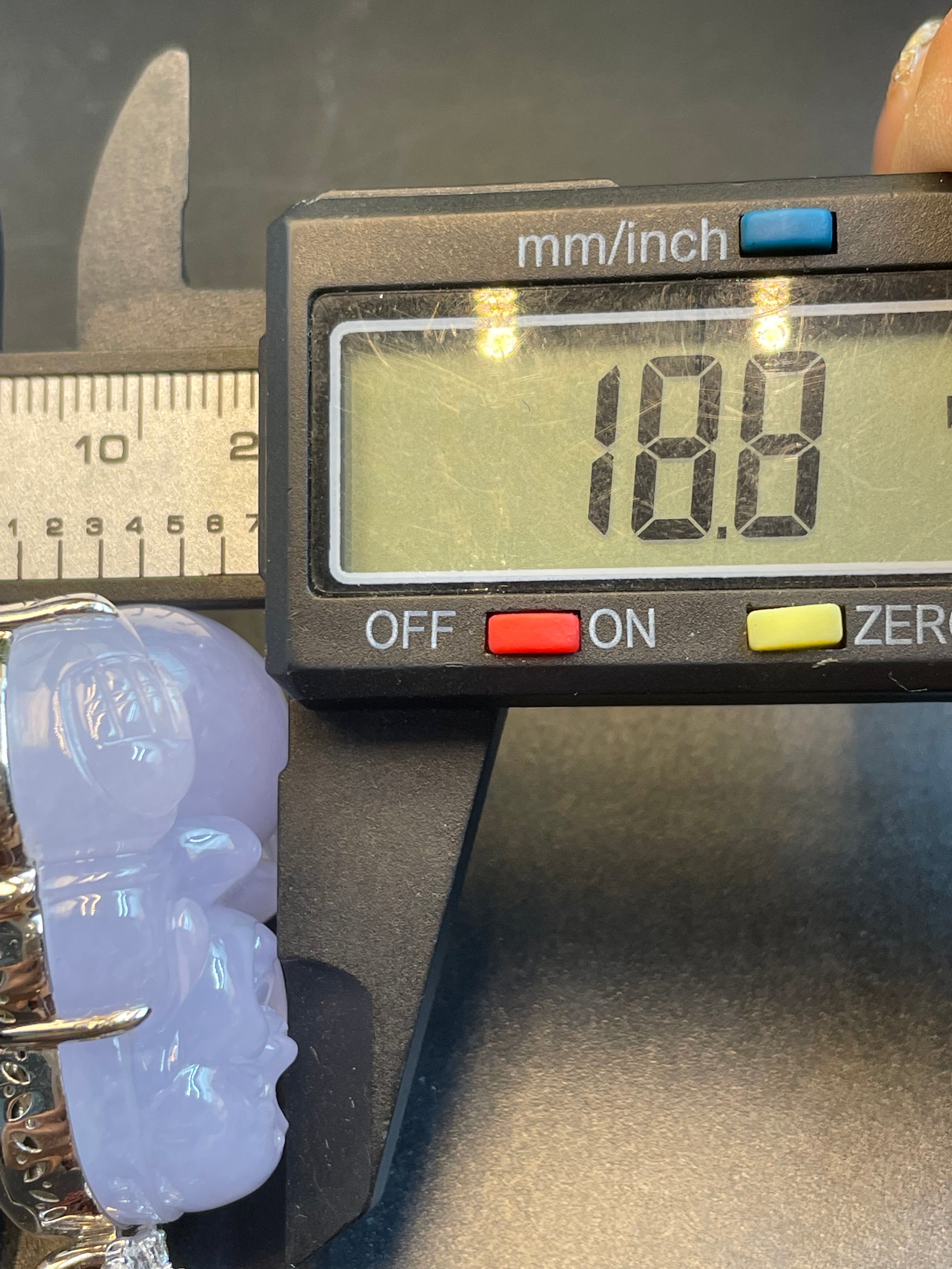 緬甸天然翡翠紫羅蘭彌勒佛公吊墜