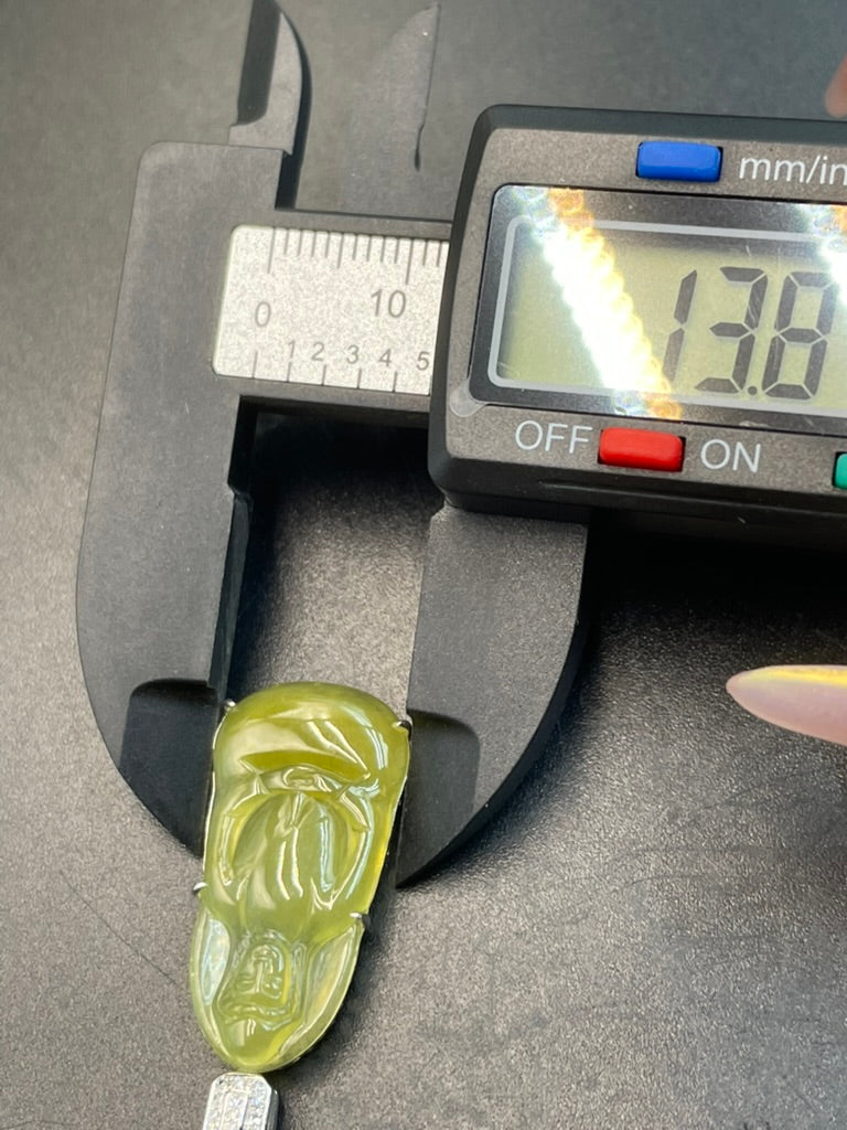 天然緬甸翡翠觀音吊墜