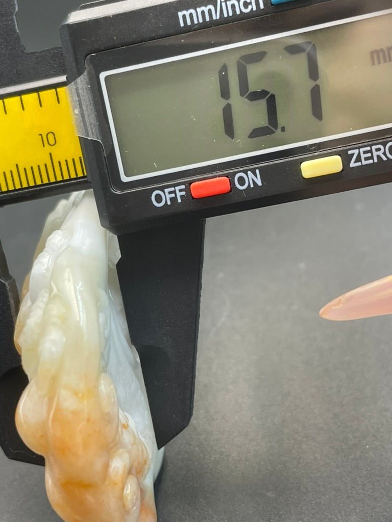 緬甸天然翡翠龍牌吊墜