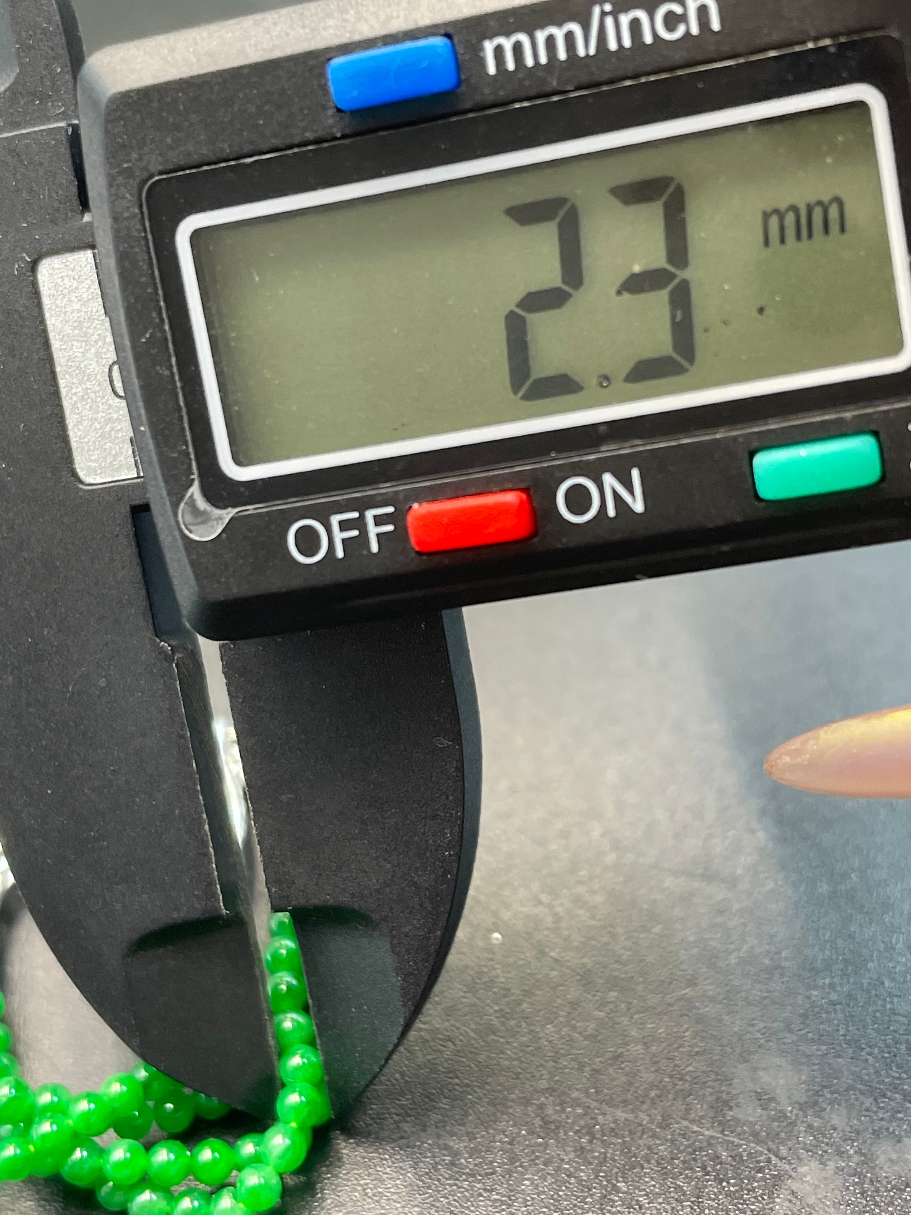 緬甸天然翡翠陽綠小米珠耳環/明星同款/新中式高級感