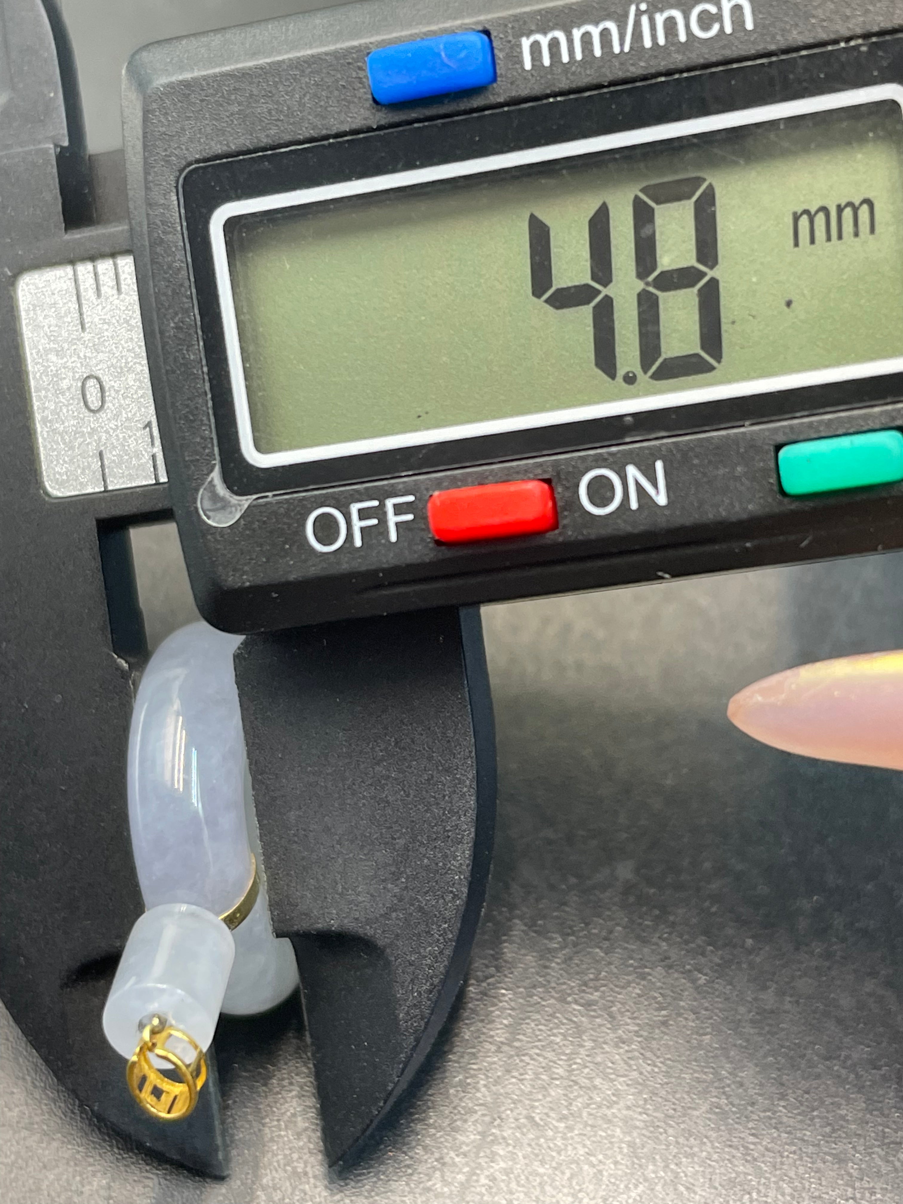 緬甸天然翡翠冰飄紫平安扣吊墜