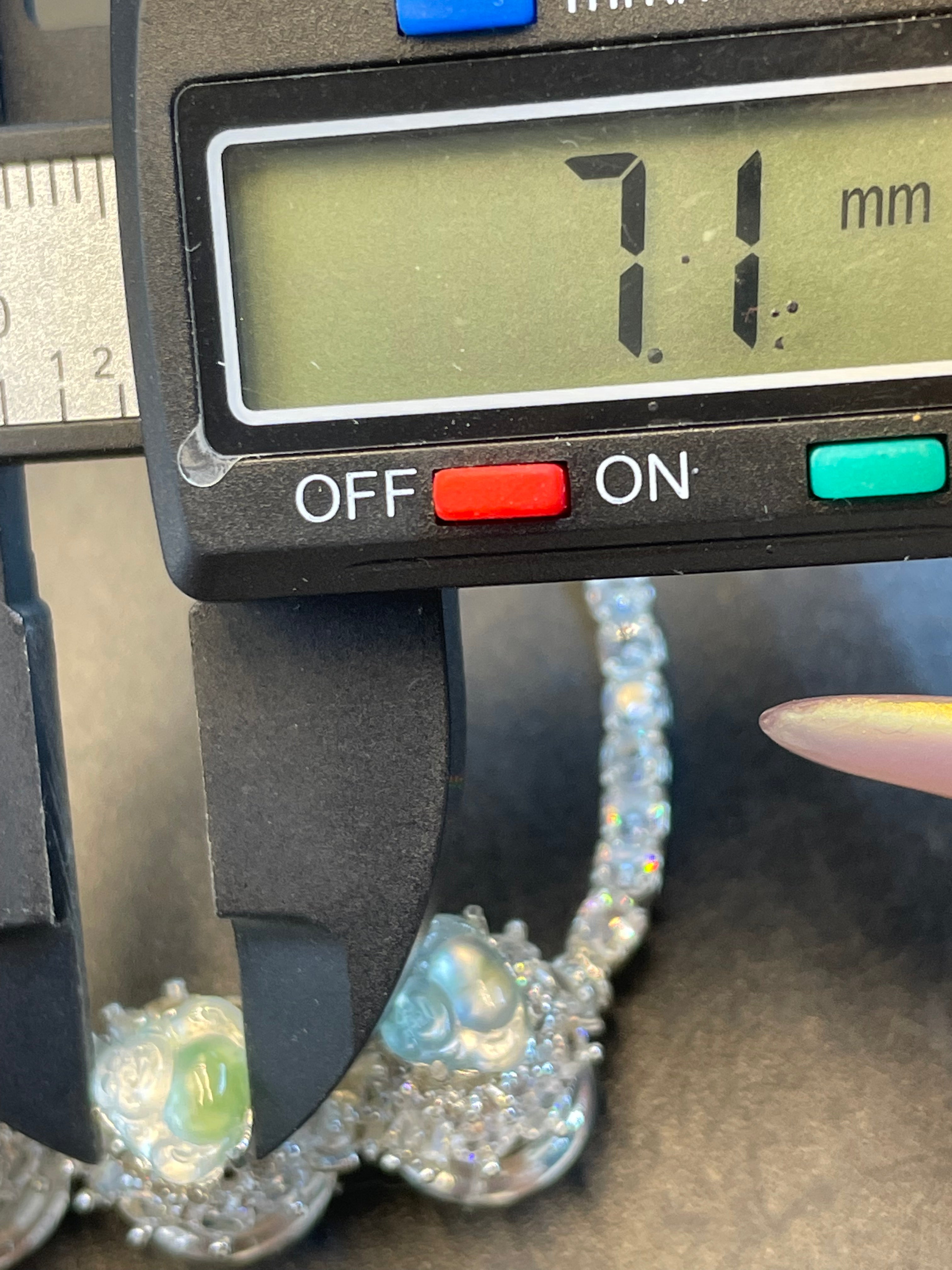 緬甸天然翡翠冰飄綠花彌勒手鏈