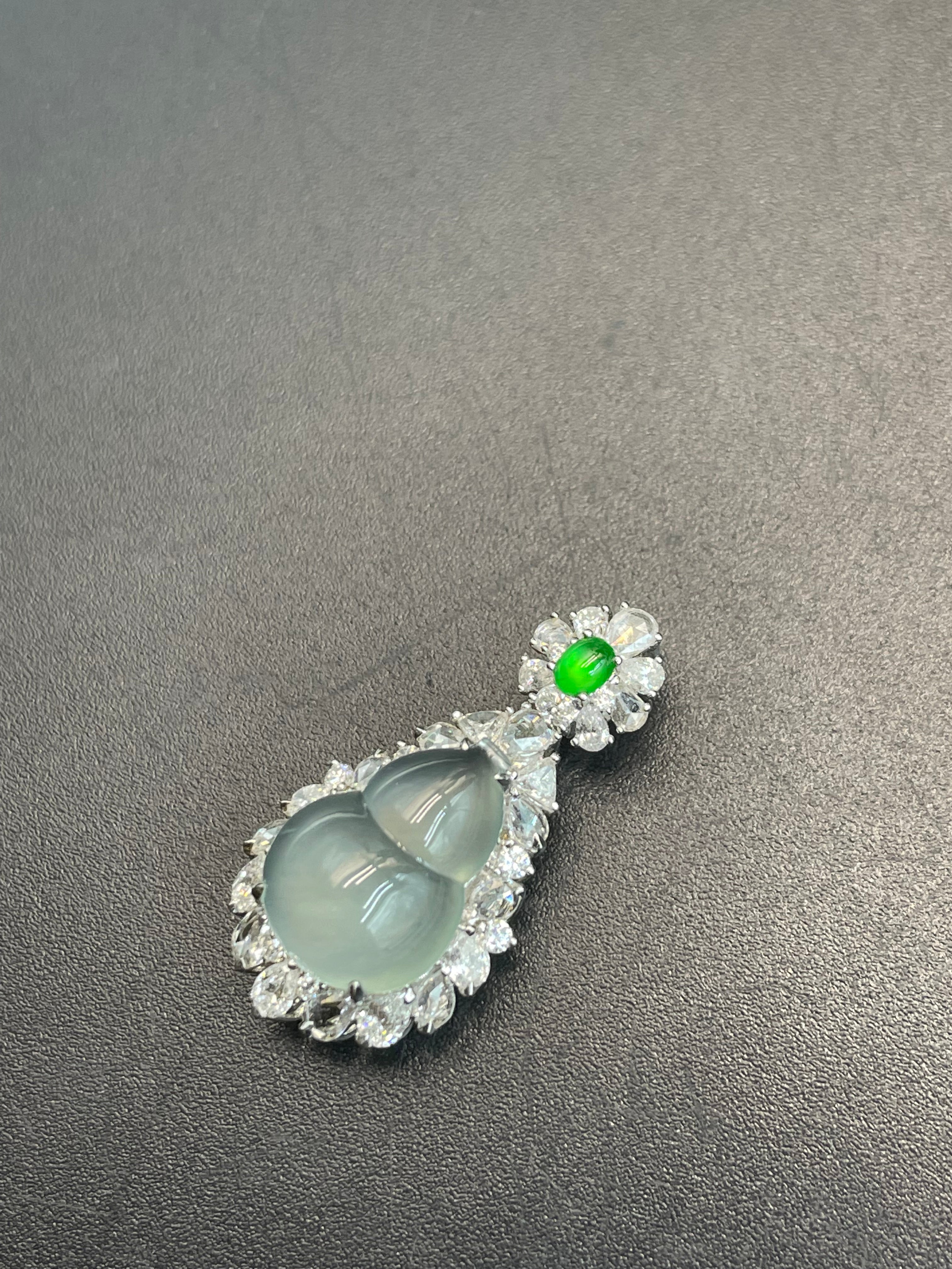 緬甸天然翡翠福祿吊墜